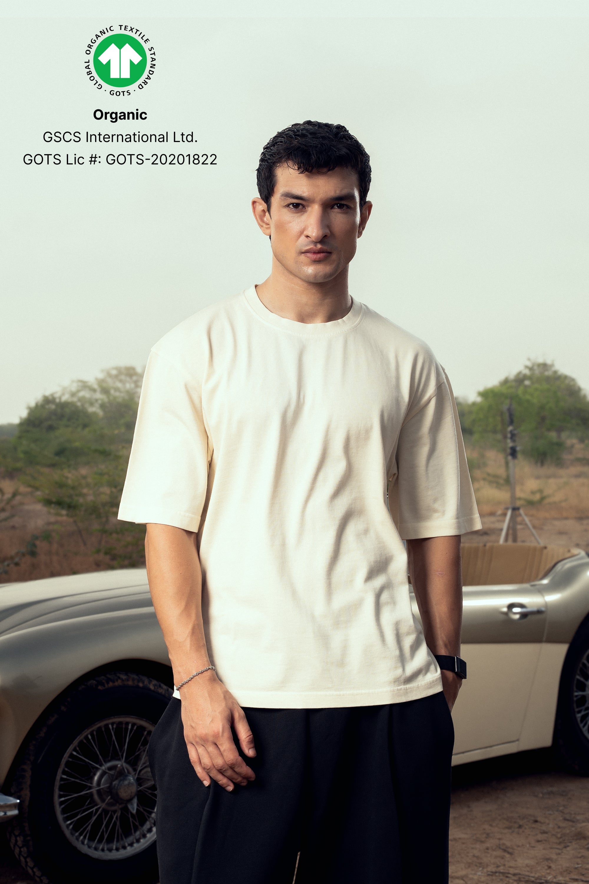 G32 Everyday Relaxed Tee — 260 GSM Organic Cotton, Artic Wolf Wash