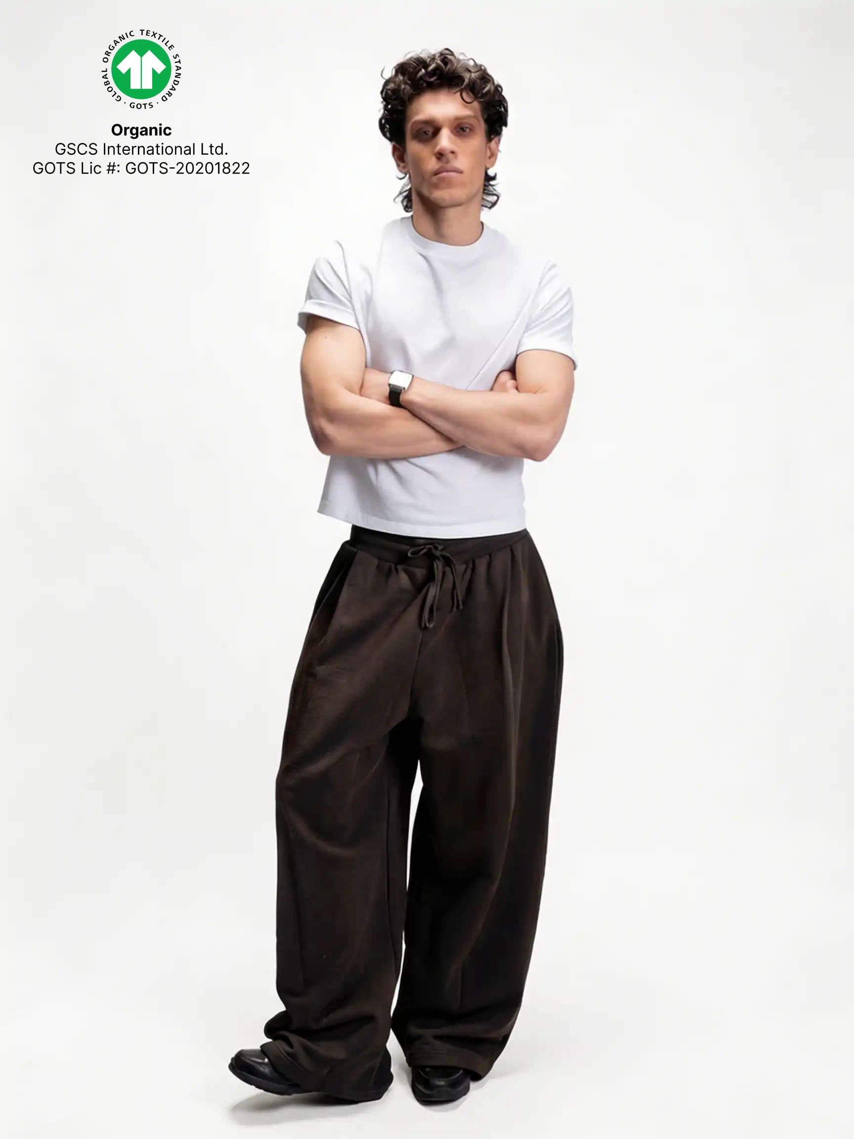 6-PACK Cropped Tees, White, 220GSM Organic Cotton