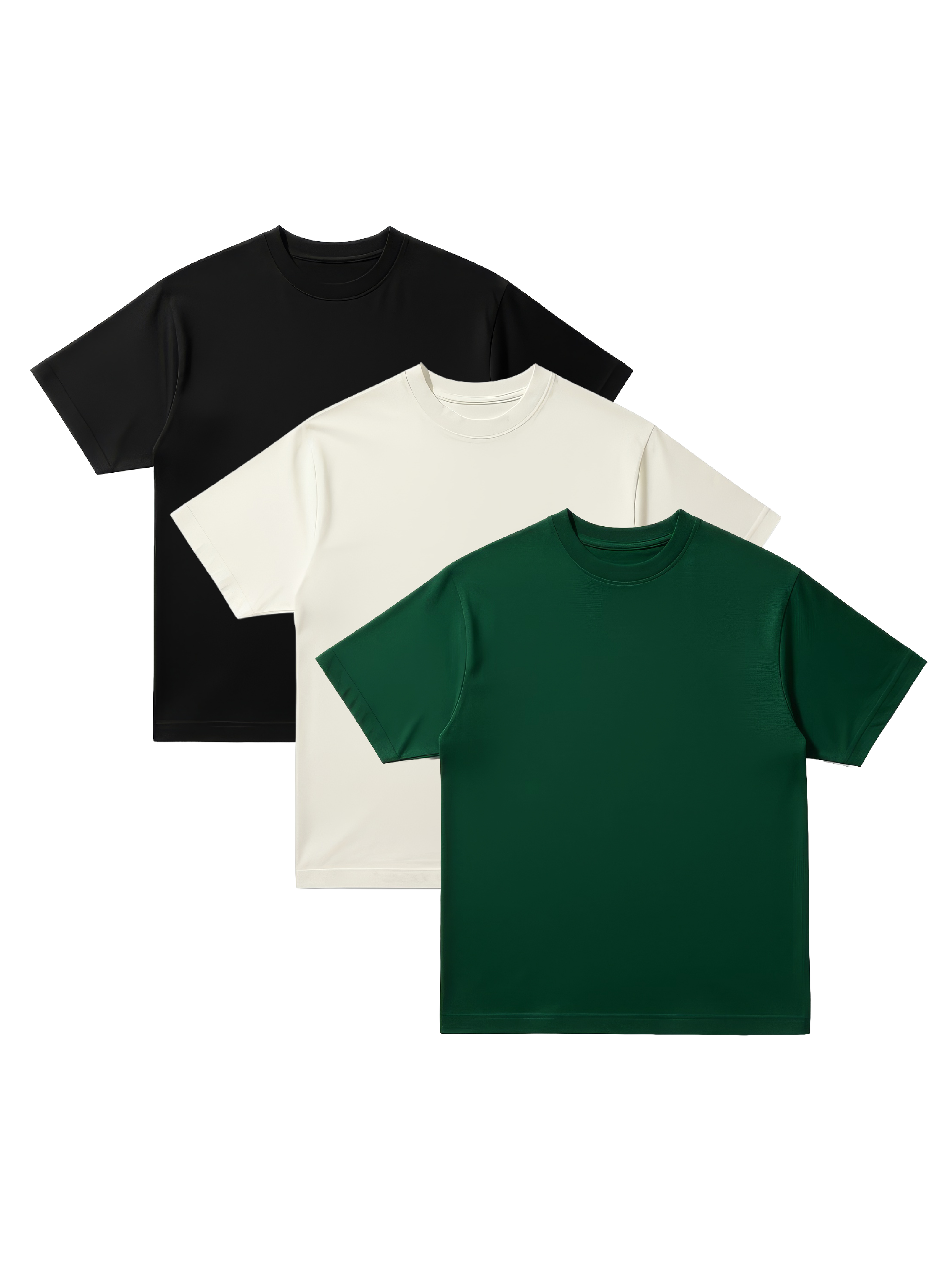 S32 Organic Standard Fit Cropped Tees, Obsidian Grove 3-Pack