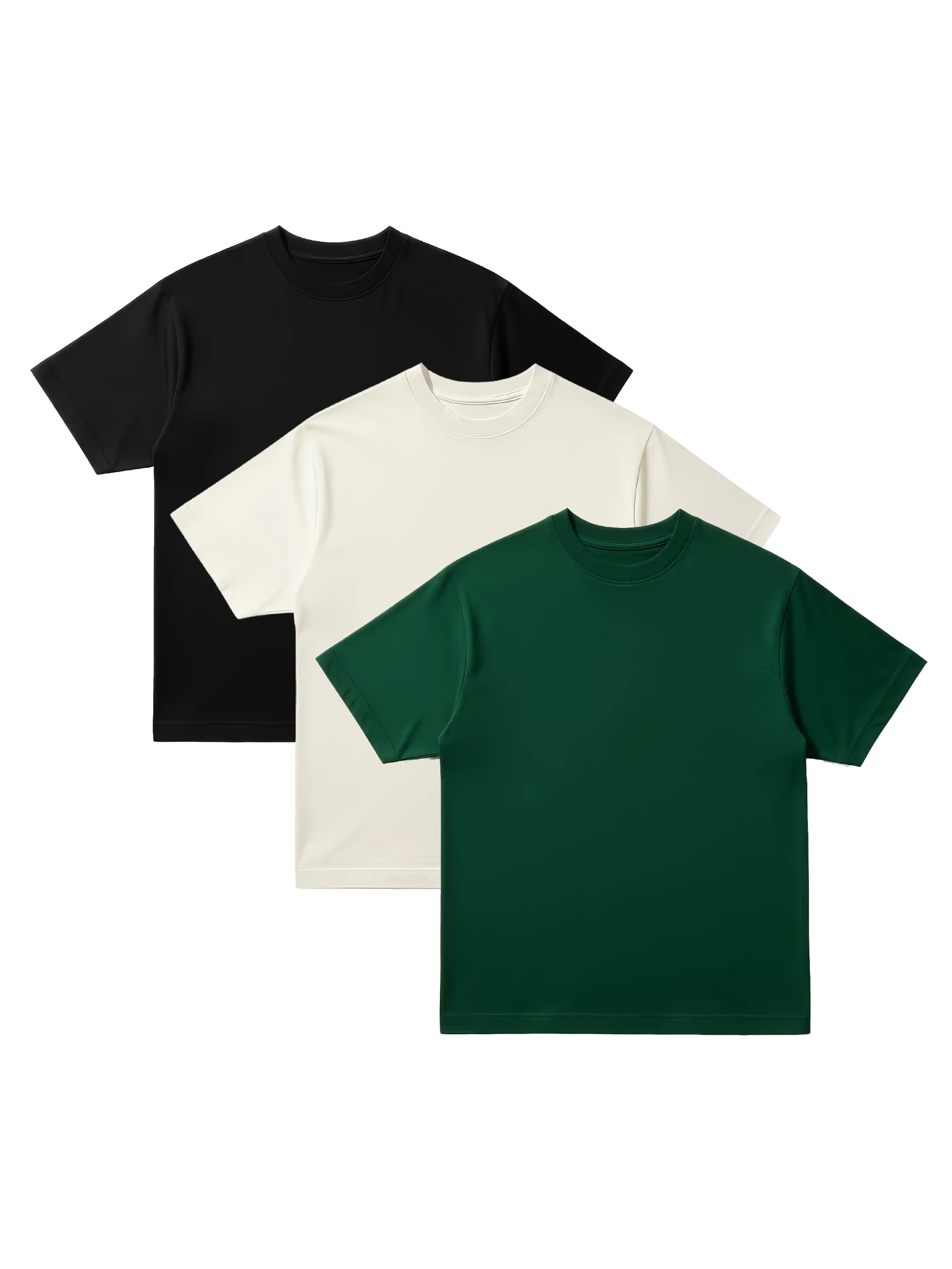 S32 Organic Standard Fit Cropped Tees, Obsidian Grove 3-Pack