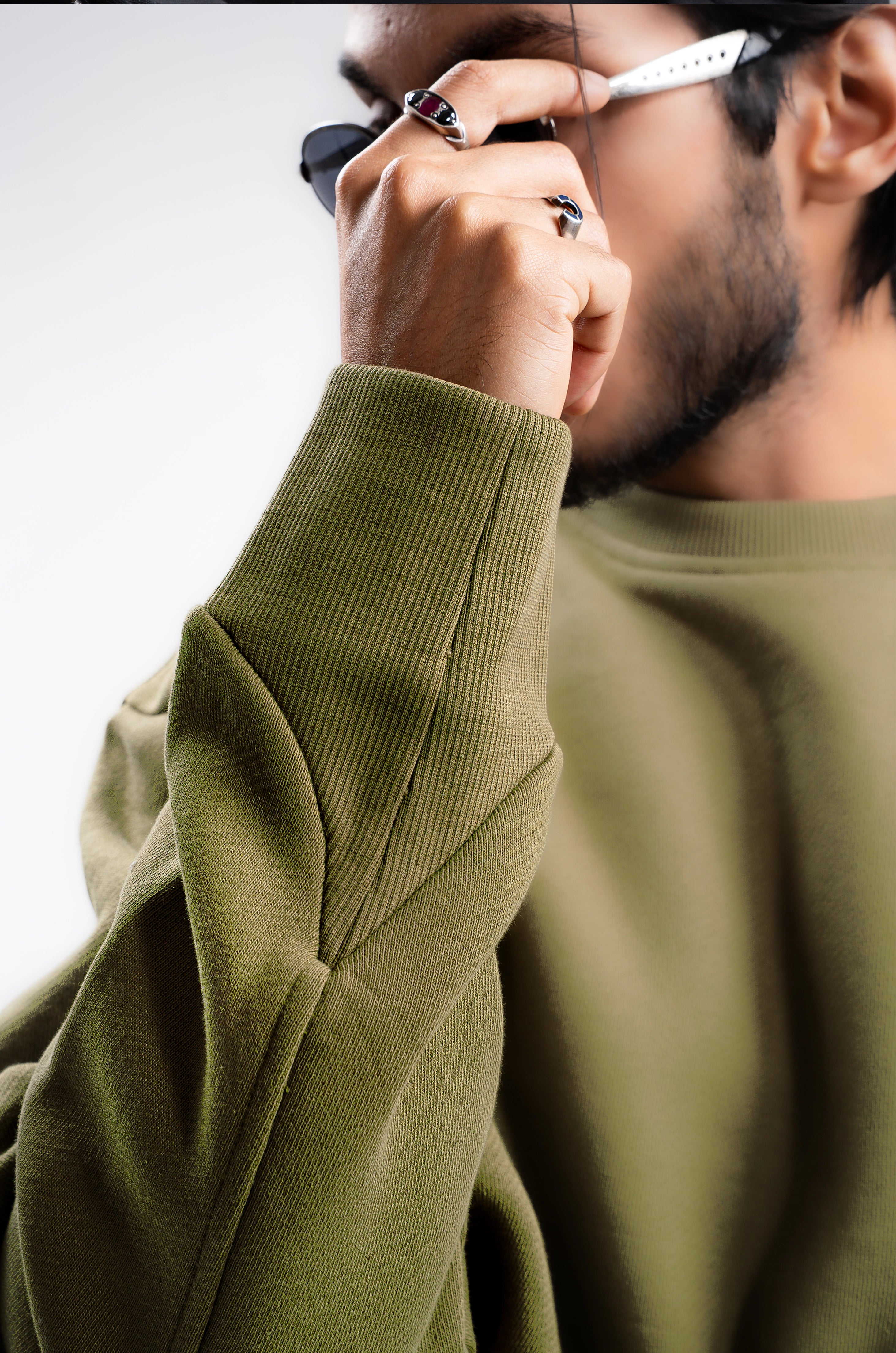 Y31 Ultra Heavy Organic Long Sleeve Sweatshirt, Foraged Olive, Final Sale