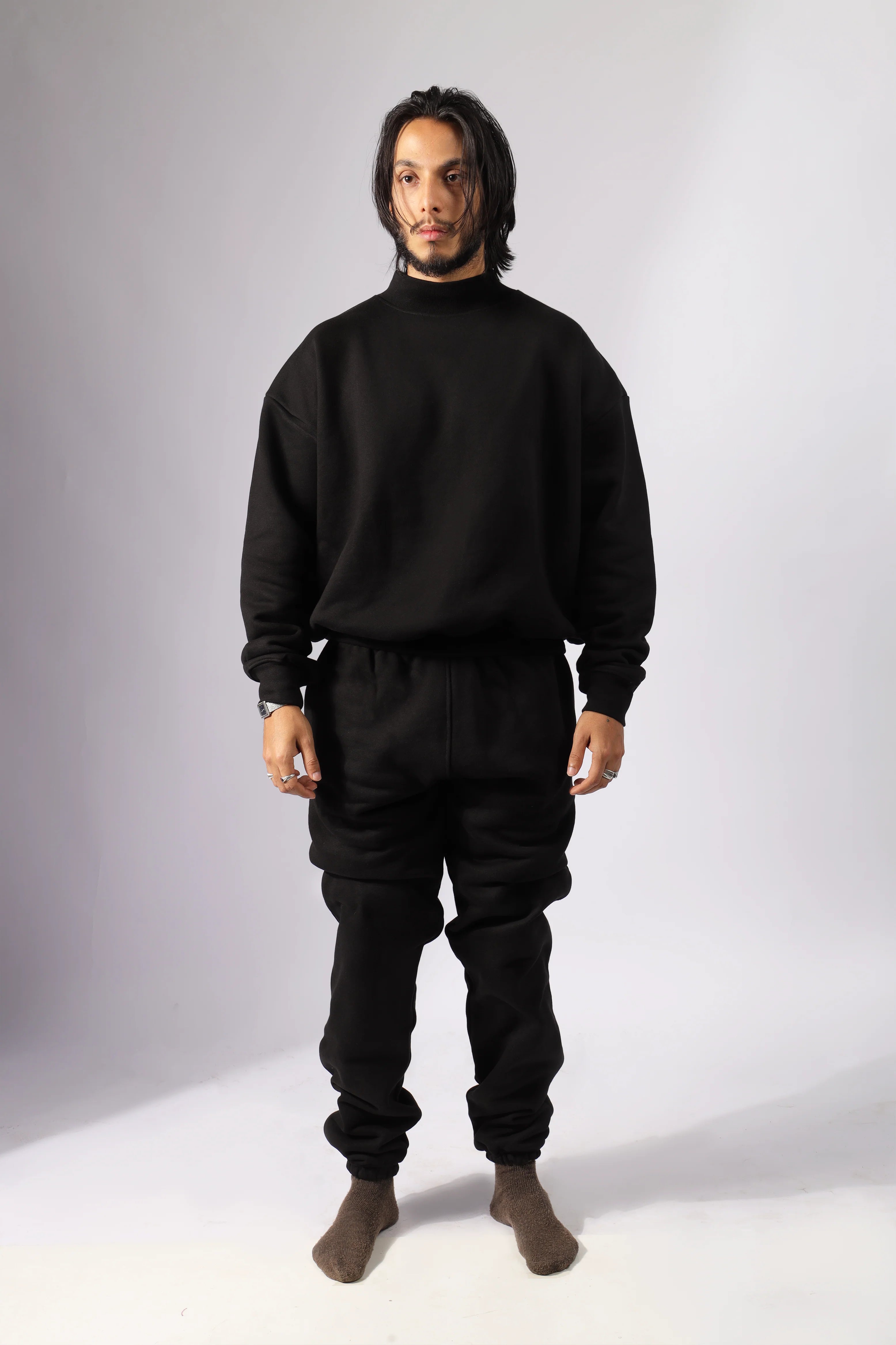 SE465 Oversized Sweat Pants Black (FACTORY BATCH SALE)