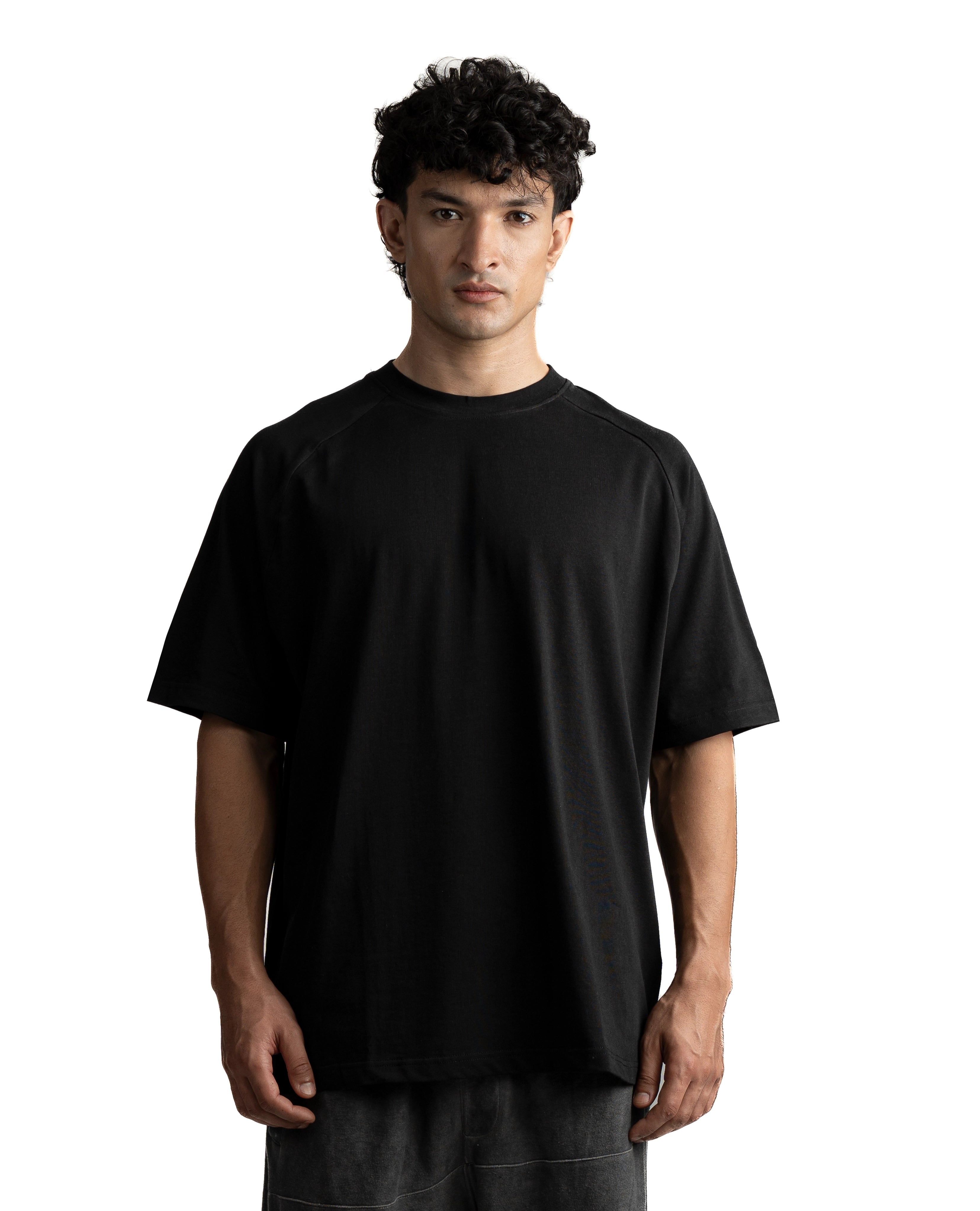 R32 Black Raglan Tee Bundle (3-Pack) – 220GSM GOTS organic