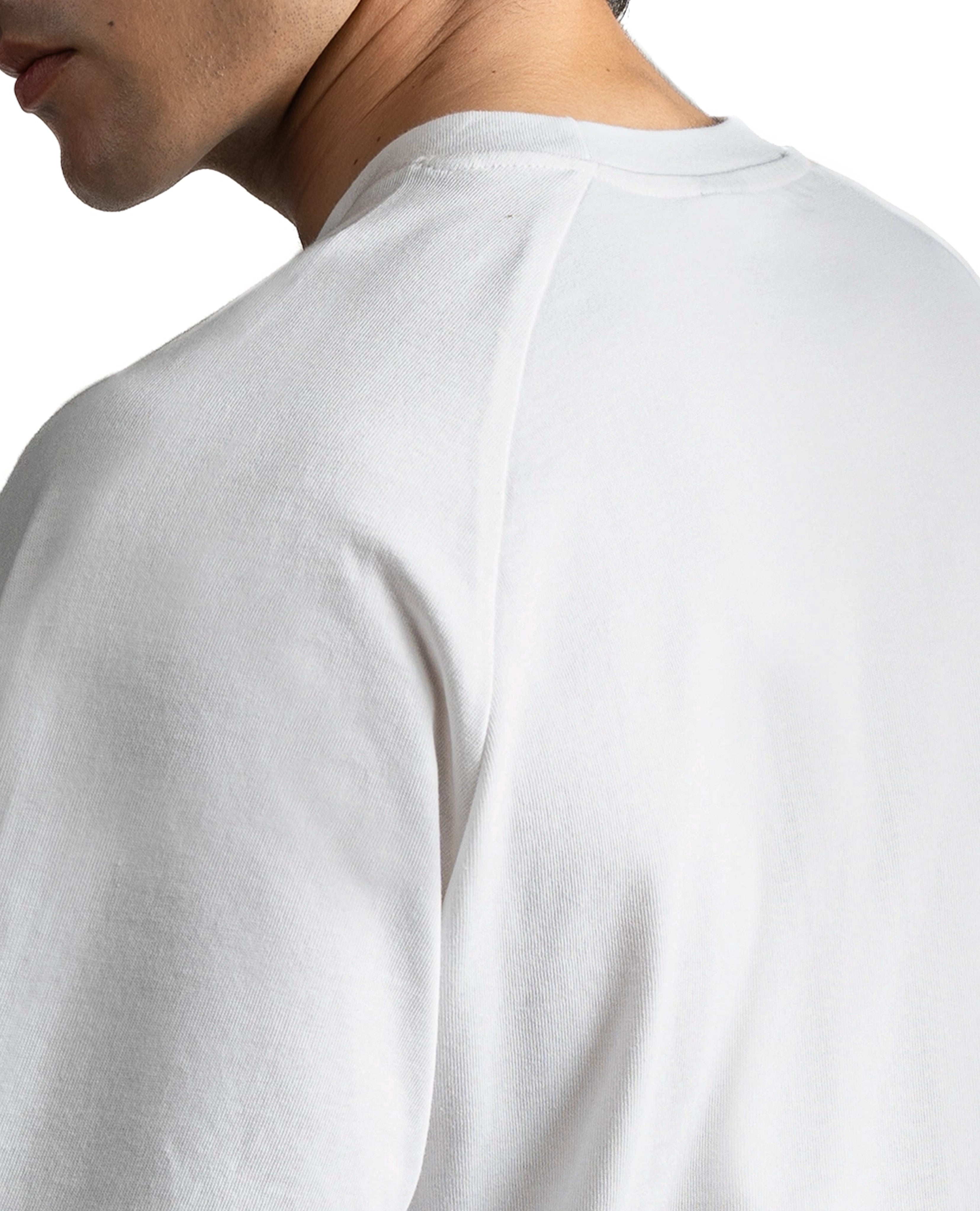 R32 White Raglan Tee Bundle (3-Pack) – 220GSM GOTS organic