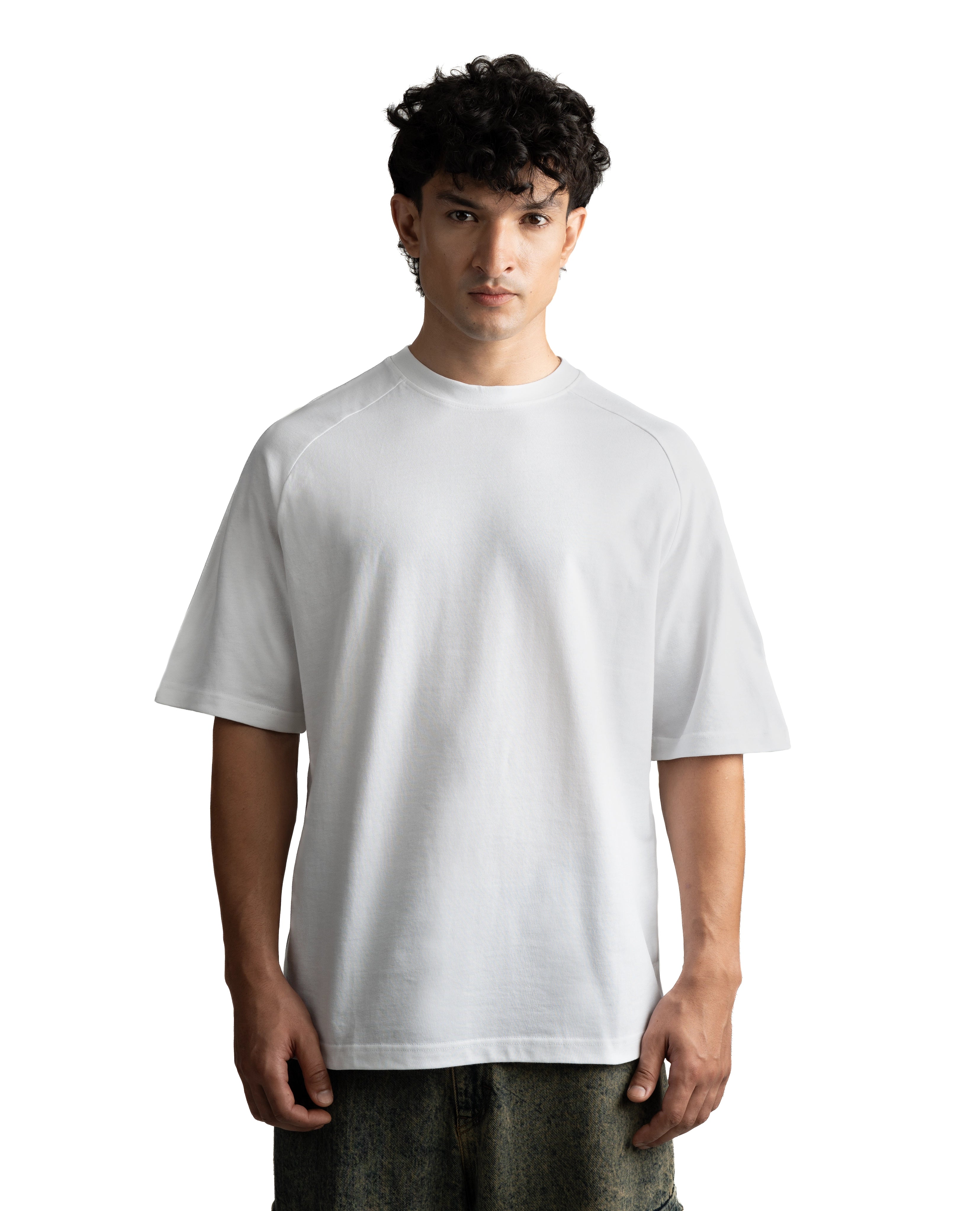R32 White Raglan Tee Bundle (3-Pack) – 220GSM GOTS organic