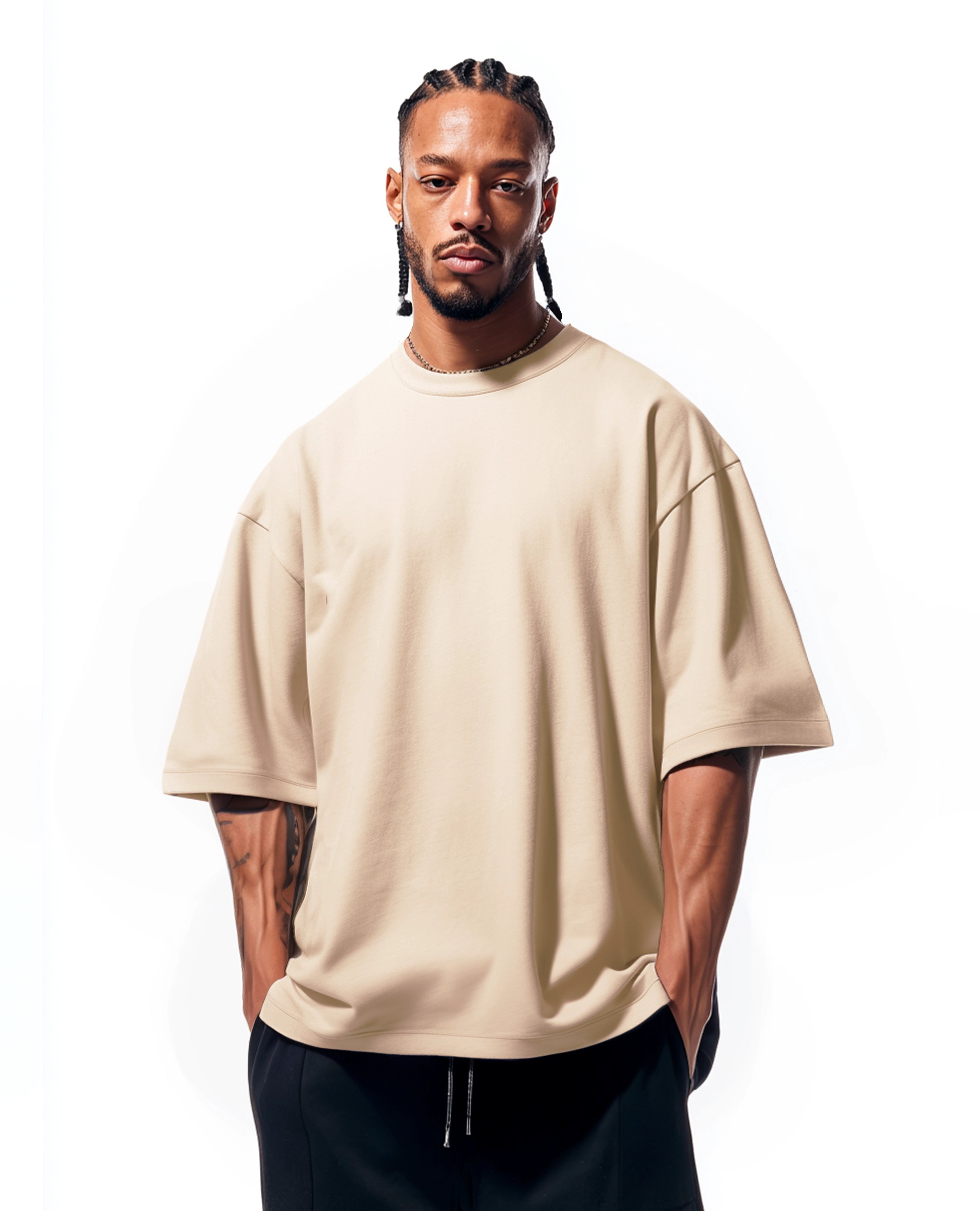 T32 Organic Heavy T-Shirt, Ivory 3-PACK