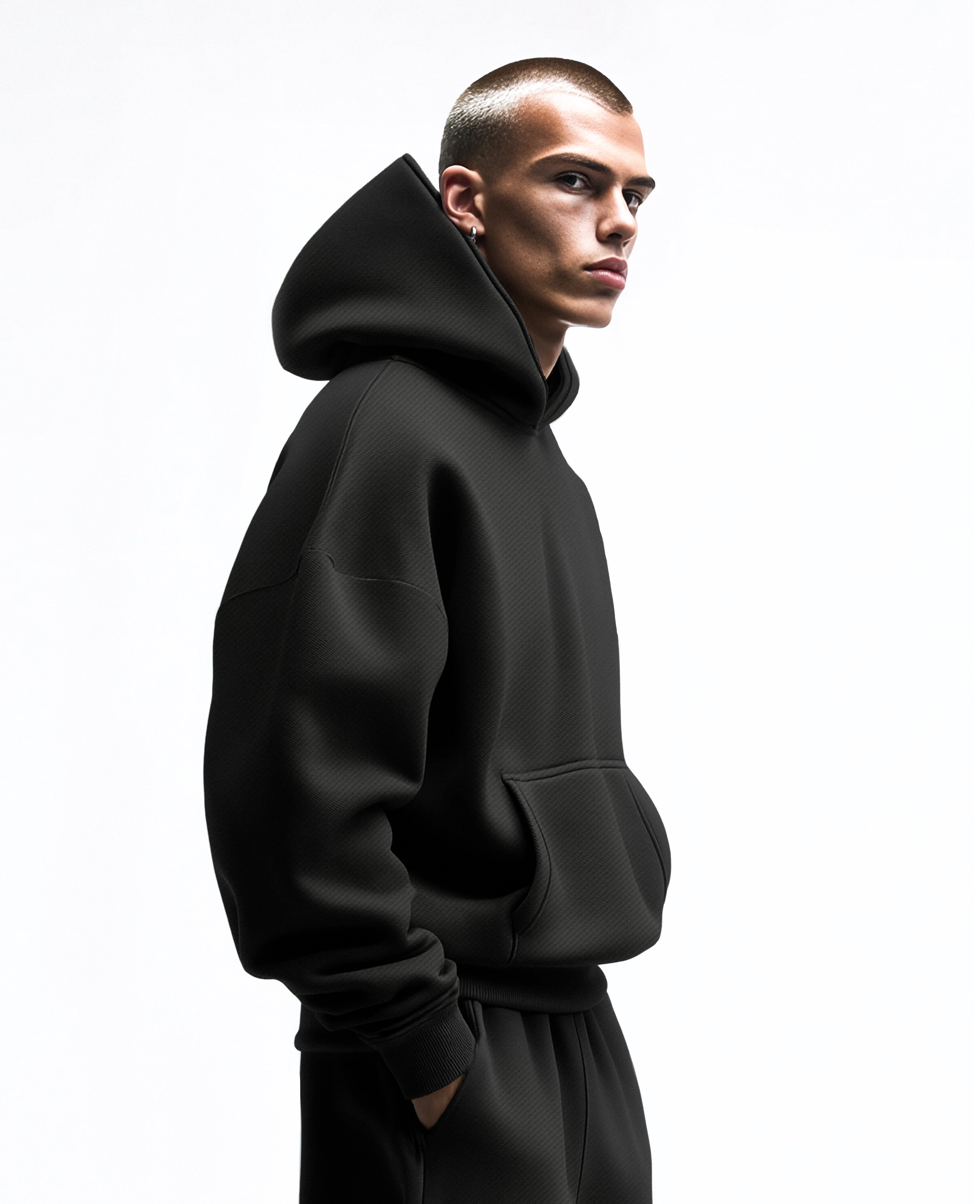 Y27 Ultra Heavy Organic Pull-Over, Midnight Black