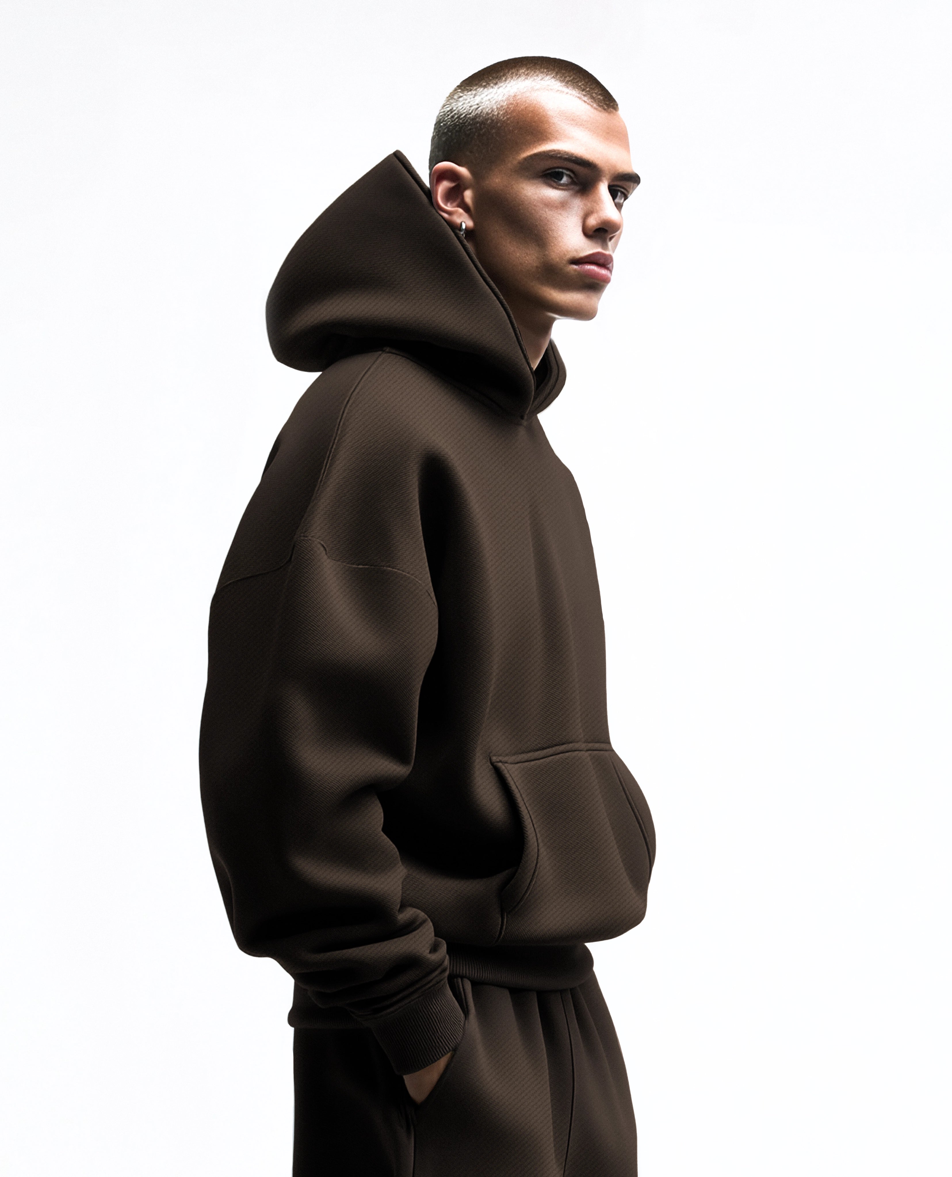 Y27 Ultra Heavy Organic Pull-Over, Mocha Brown
