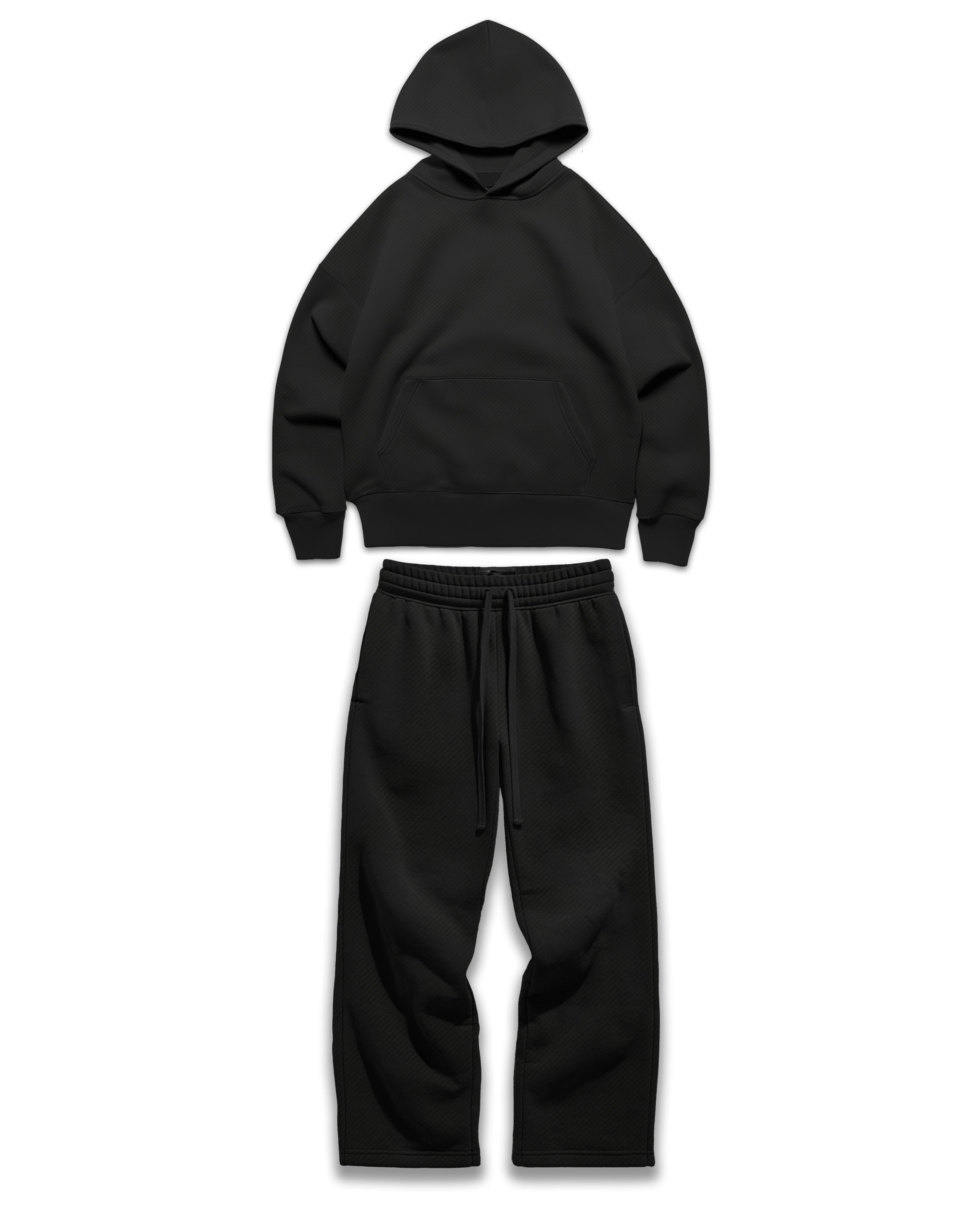 Ultra Heavy 520GSM GOTS Organic Hoodie+Sweats (Worth $120) Midnight Black