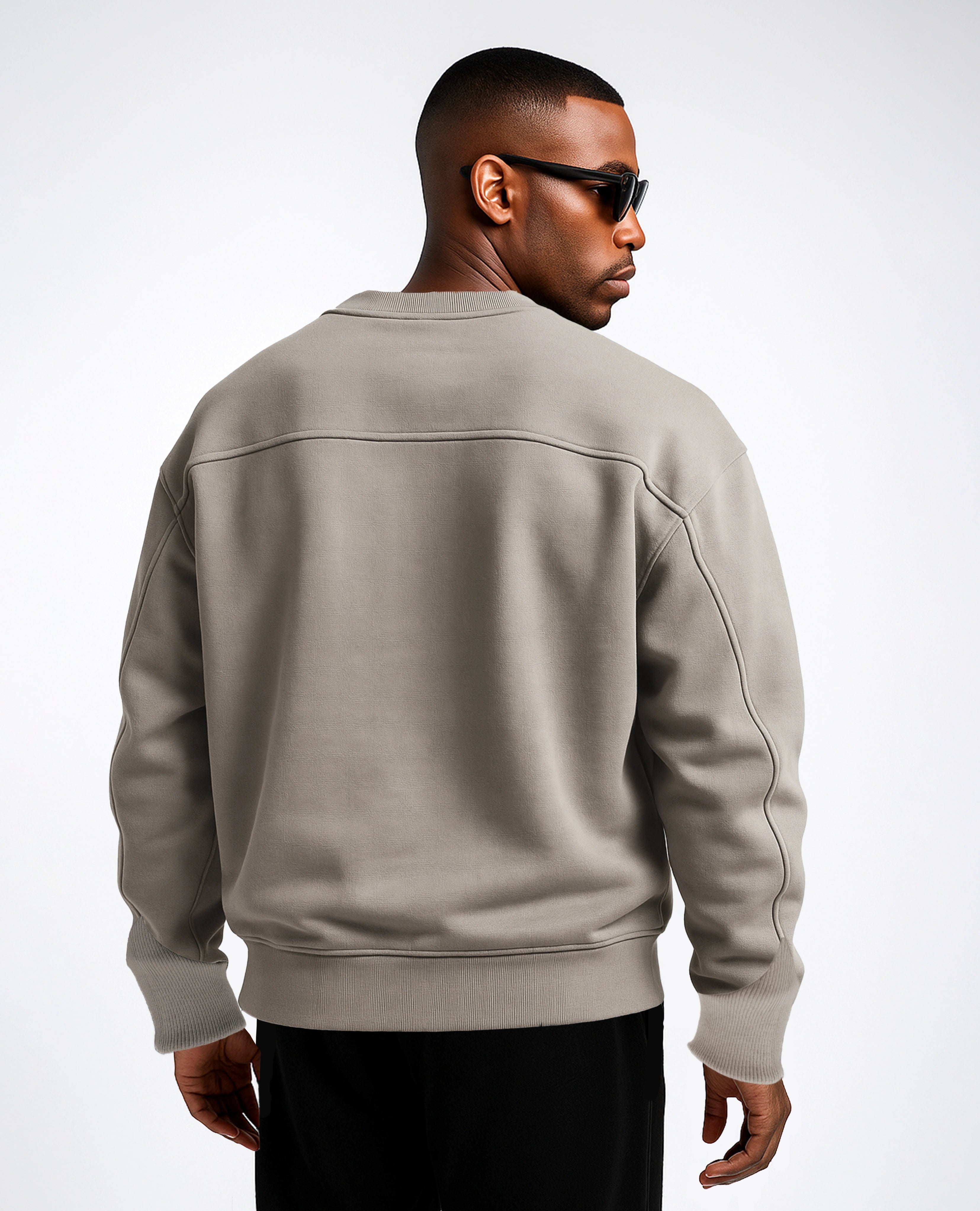 Y31 Ultra Heavy Organic Long Sleeve Sweatshirt, Smokey Taupe