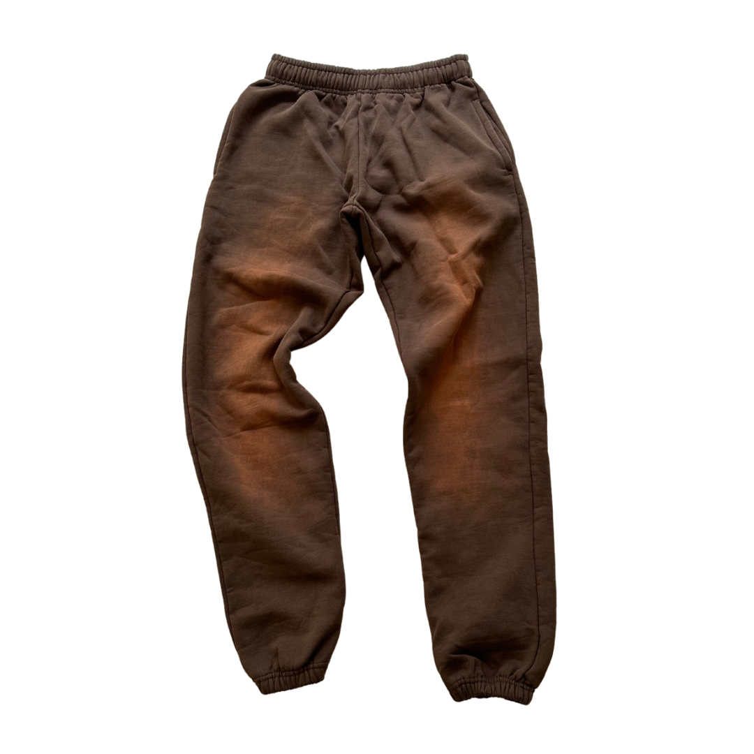 SE465 Oversized Sweat Pants- Mocha Rust