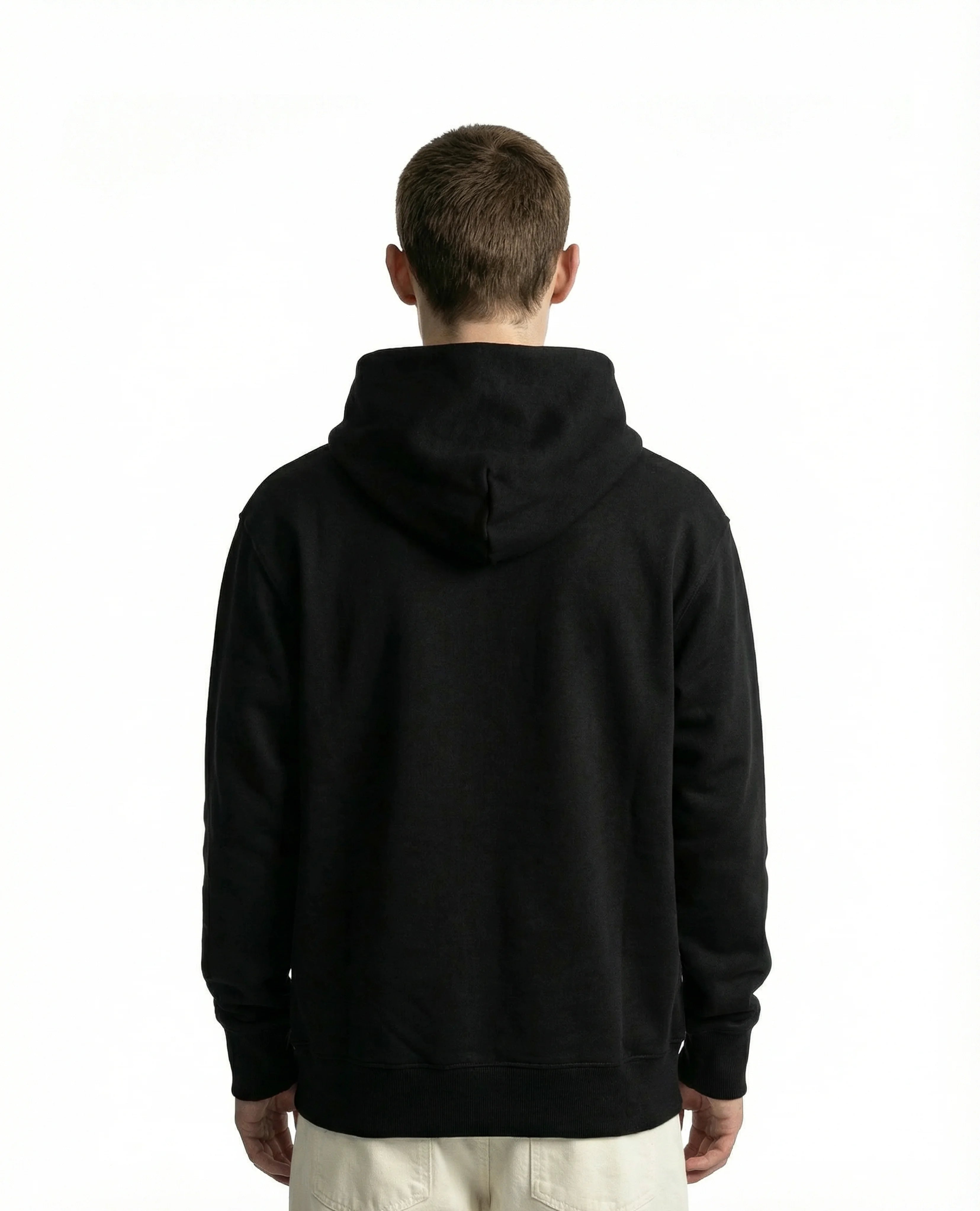 CX27 Standard-Fit Hoodie 500 GSM Custom French Terry, Organic Cotton, Midnight Black [Pre-Order, Feb 15 ]