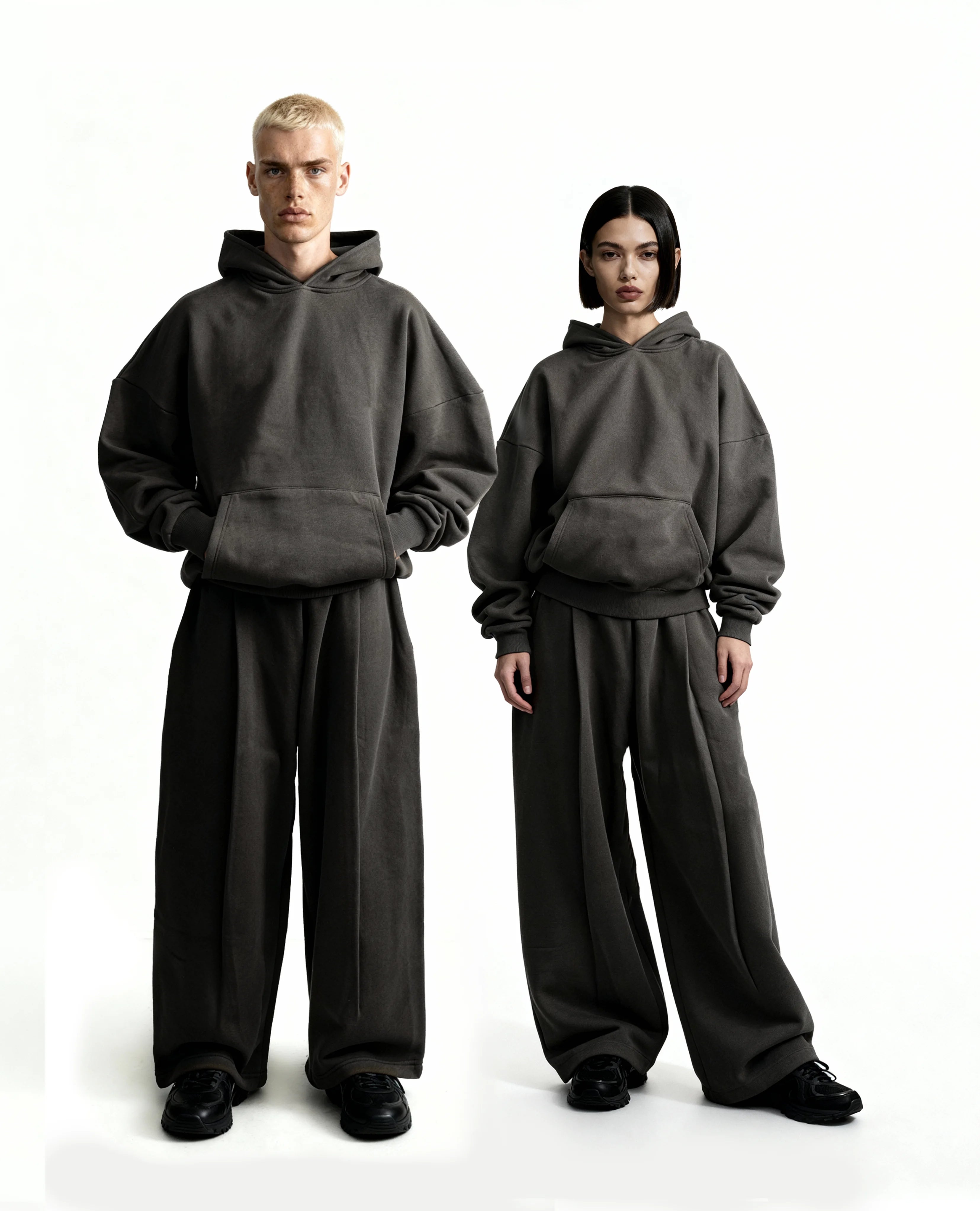 Y27 Ultra Heavy Organic Pull-Over, Cropped & Boxy, Volcanic Ash [Pre-Order, March 15th]