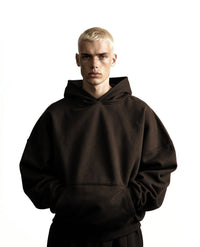 Y27 - Heavy Boxy Organic Hoodie — Mocha [520 GSM] / [pre-order]