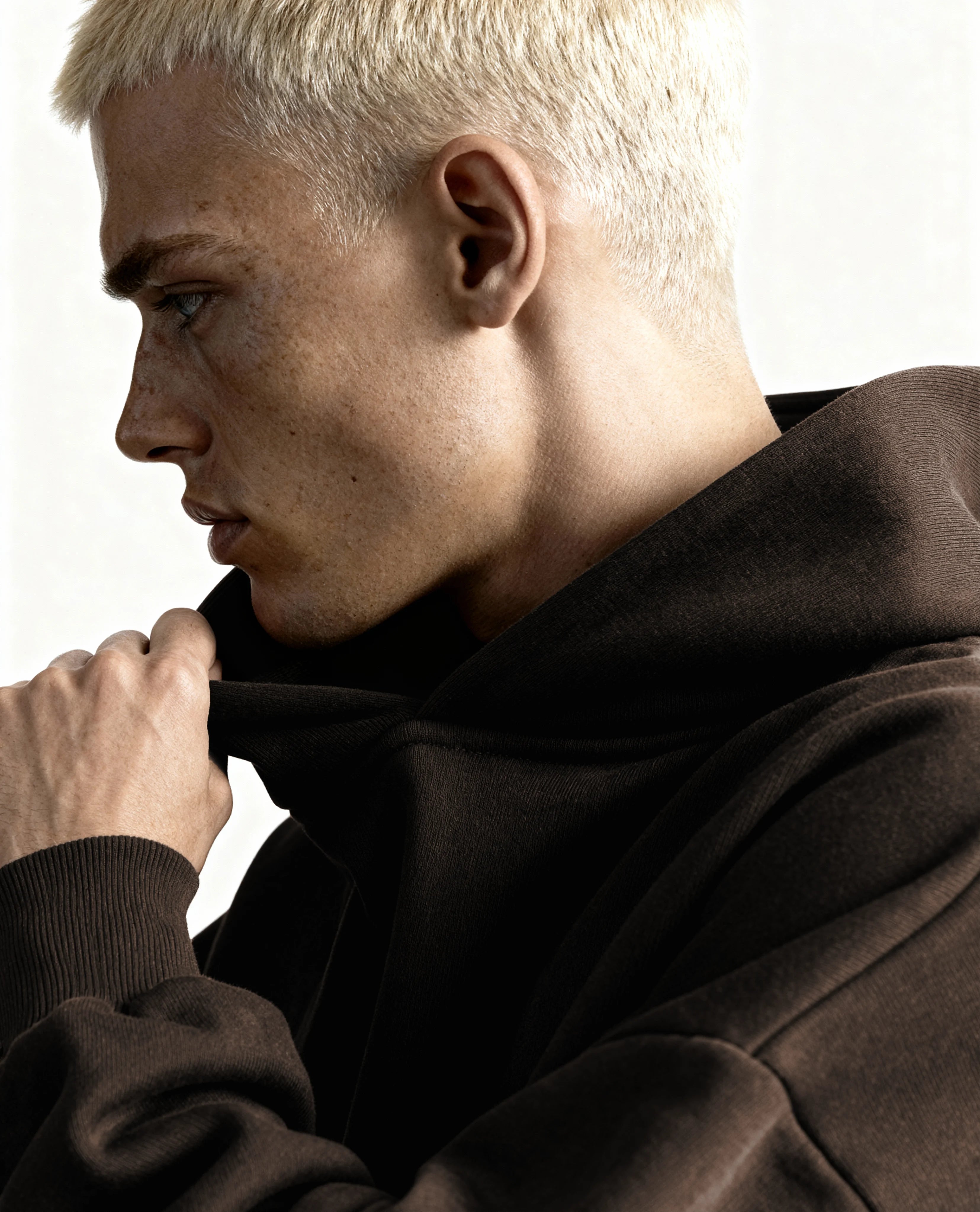 Y27 Ultra Heavy Organic Pull-Over, Cropped & Boxy, Mocha Brown [IN STOCK]