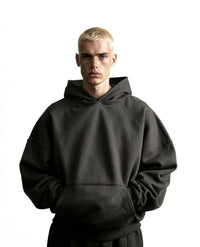 Y27 - Heavy Boxy Organic Hoodie — Volcanic Ash [520 GSM]