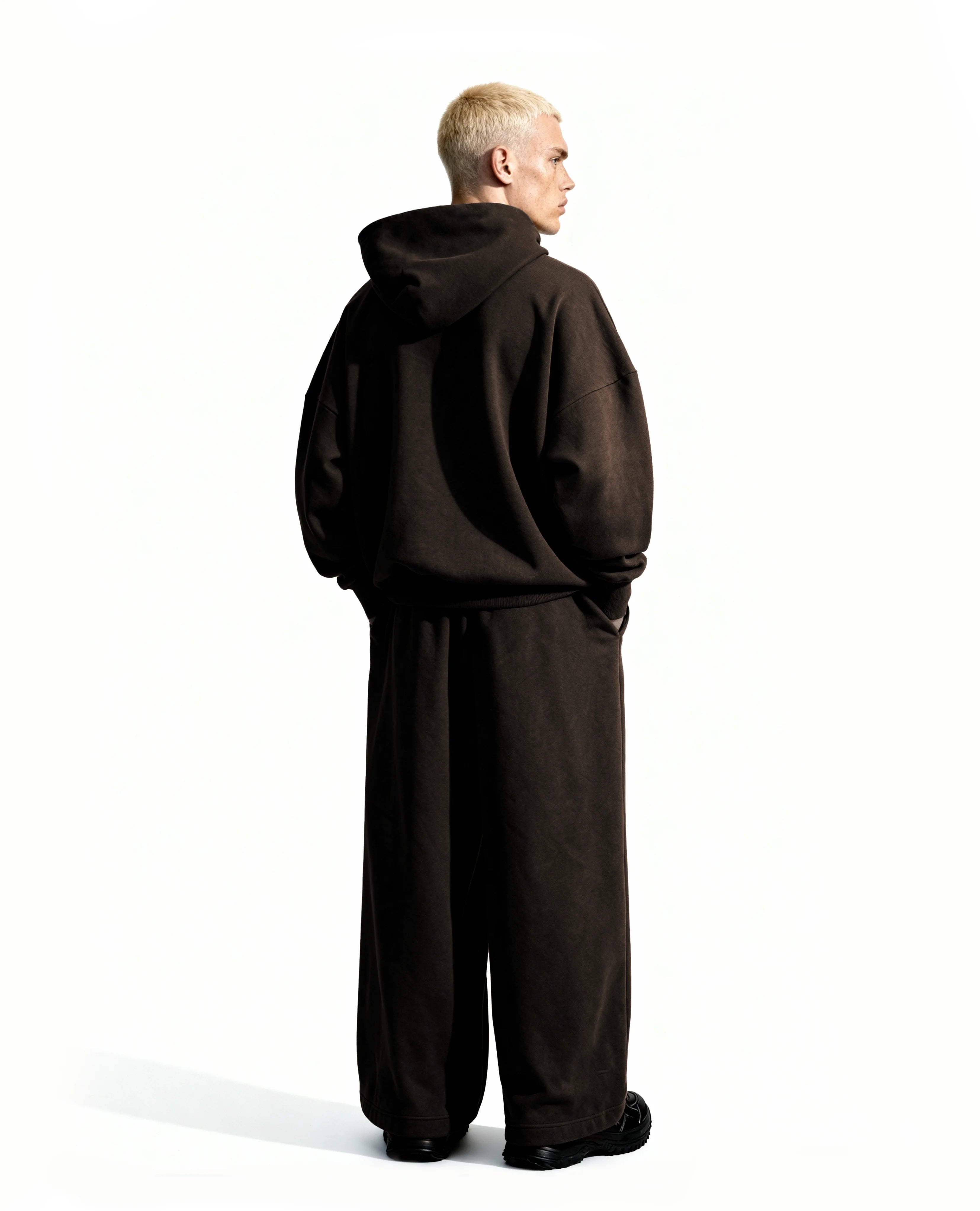 Y27 Ultra Heavy Organic Pull-Over, Cropped & Boxy, Mocha Brown [IN STOCK]