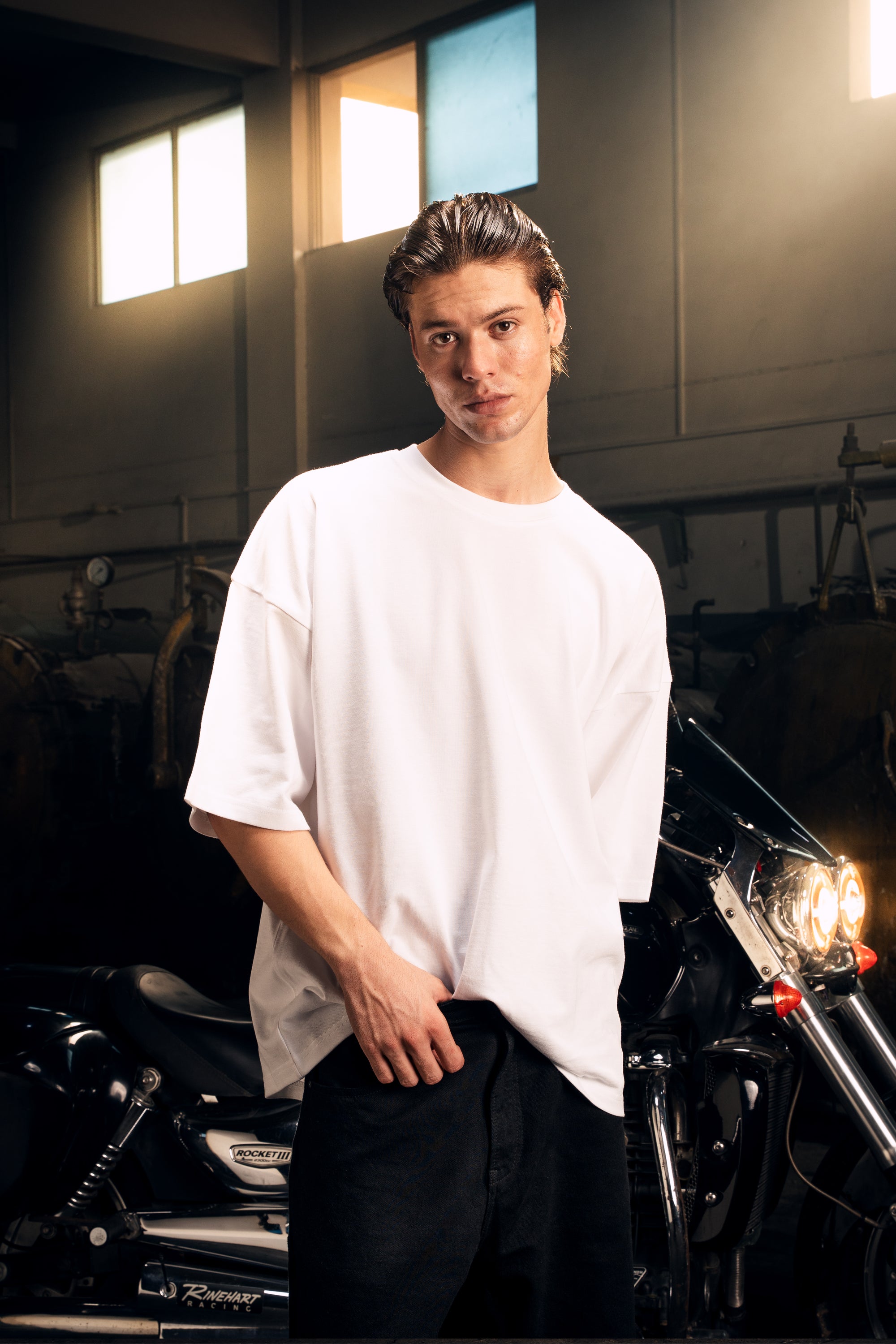 Heavy Oversized Tee, 310GSM Organic Cotton, White