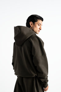 Y27 - Heavy Boxy Organic Hoodie — Volcanic Ash [520 GSM]