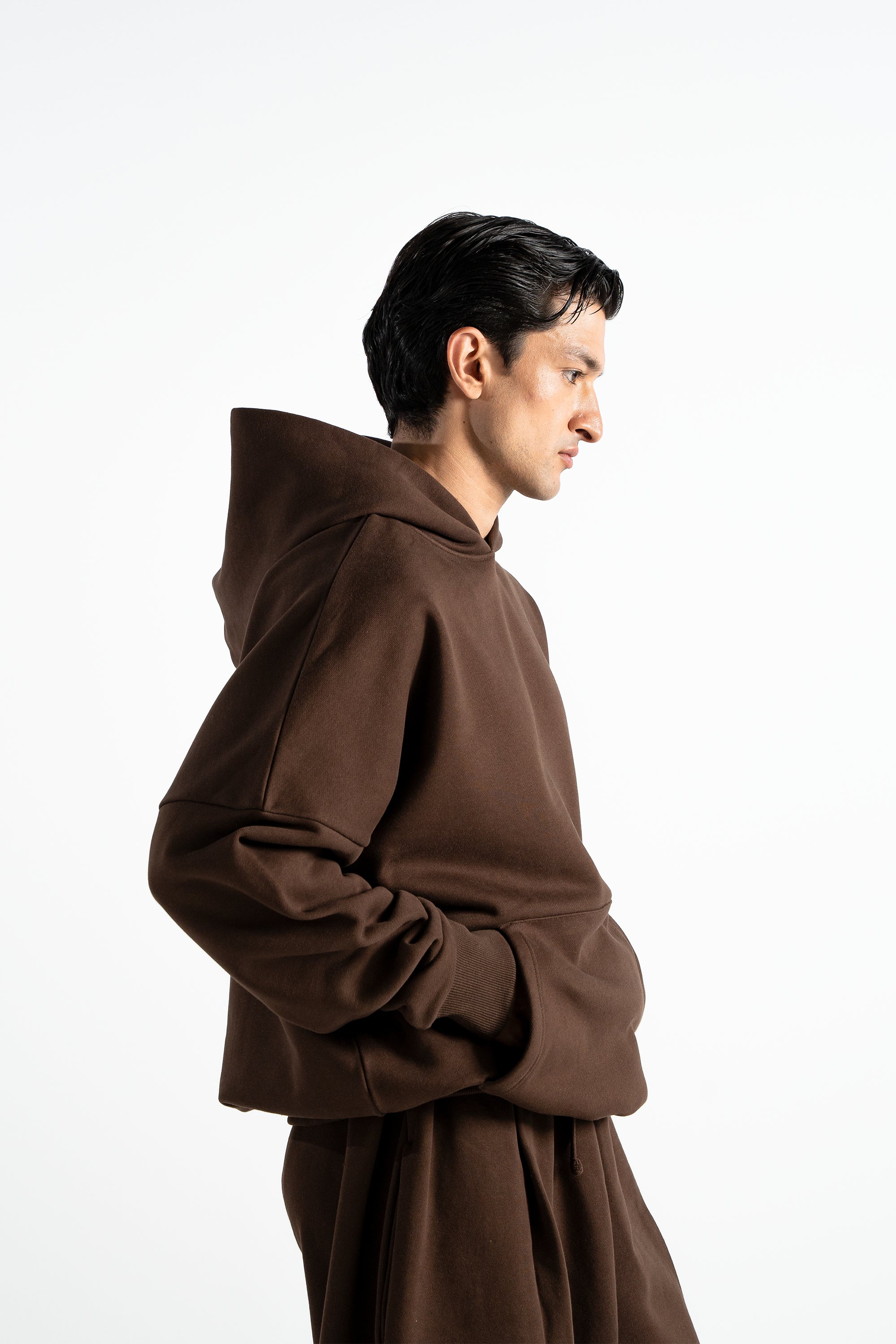 Y27 - Heavy Boxy Organic Hoodie — Mocha [520 GSM]