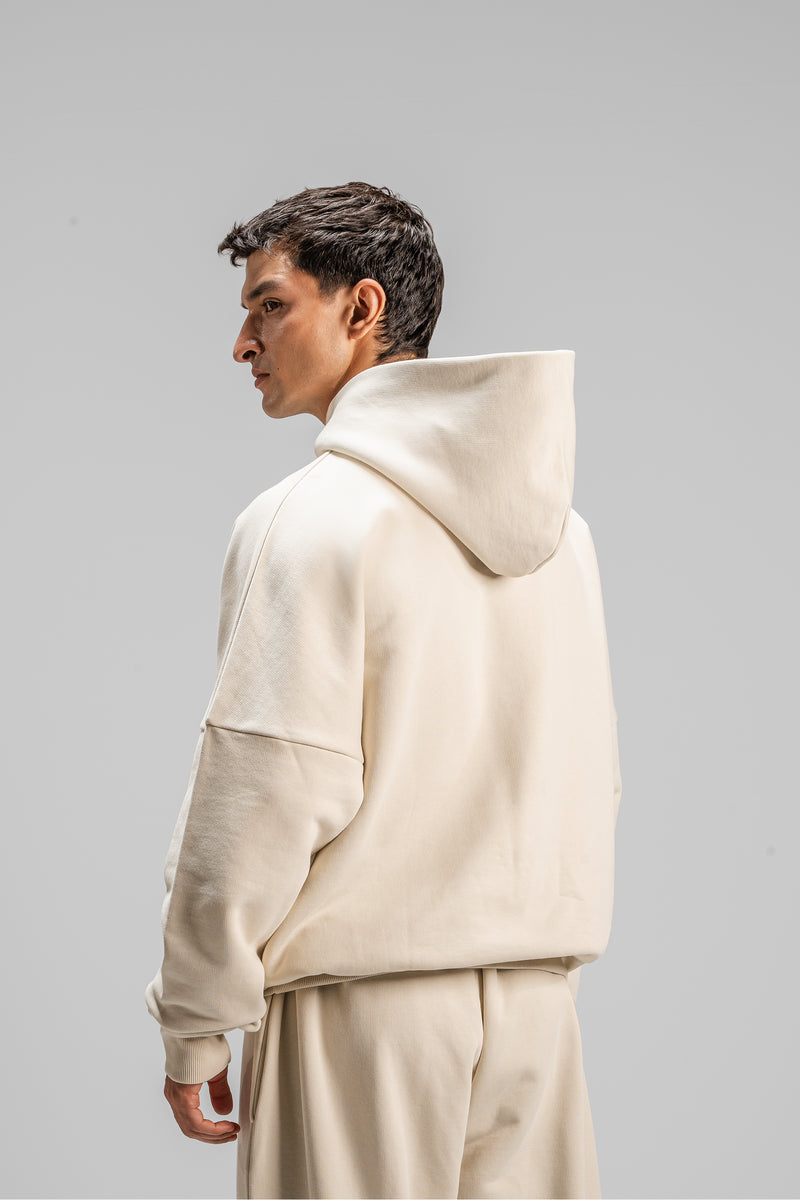 Premium Heavy Boxy Organic Hoodie — Artic Wolf [520 GSM]