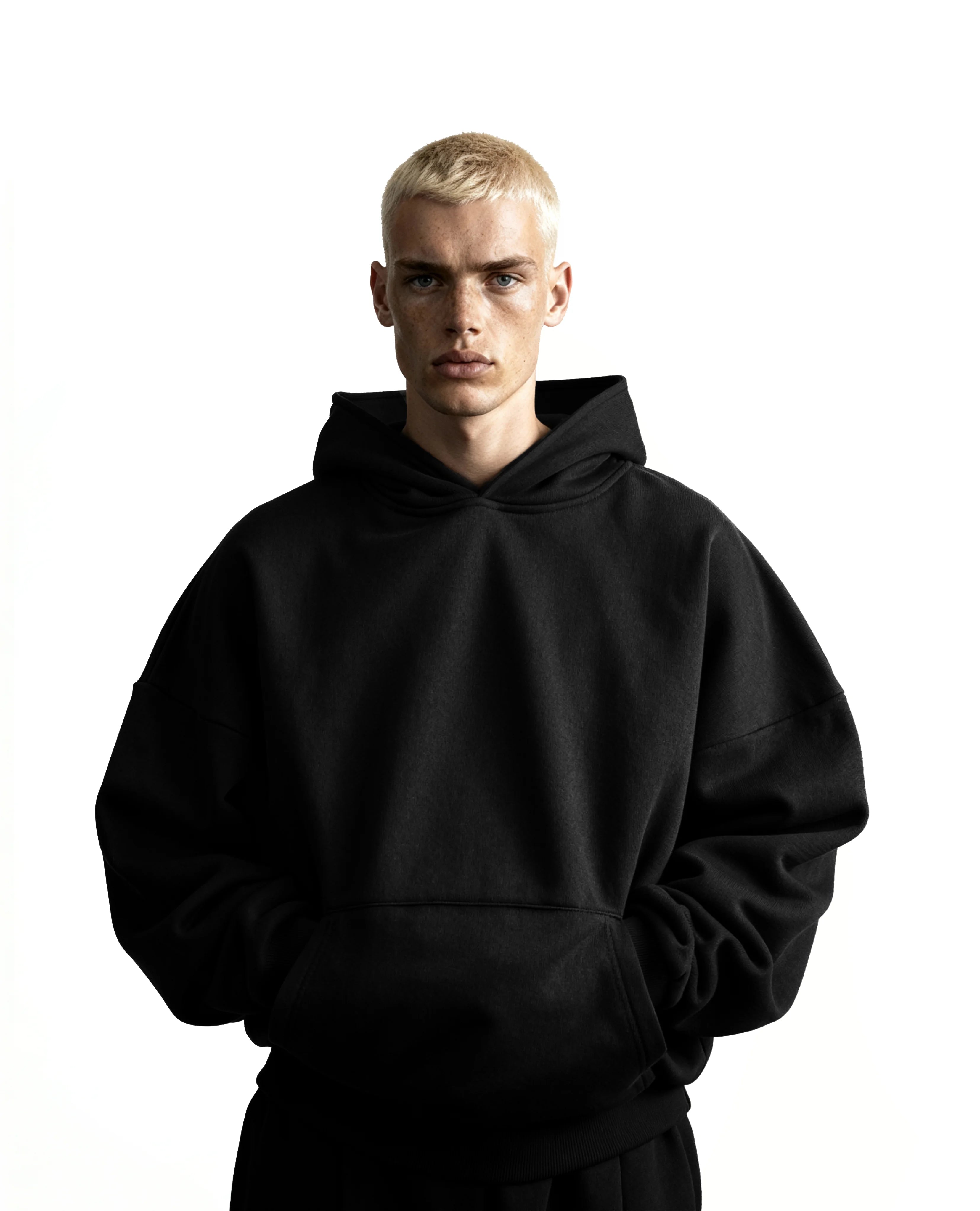 Y27 Ultra Heavy Organic Pull-Over, Midnight Black [IN STOCK]