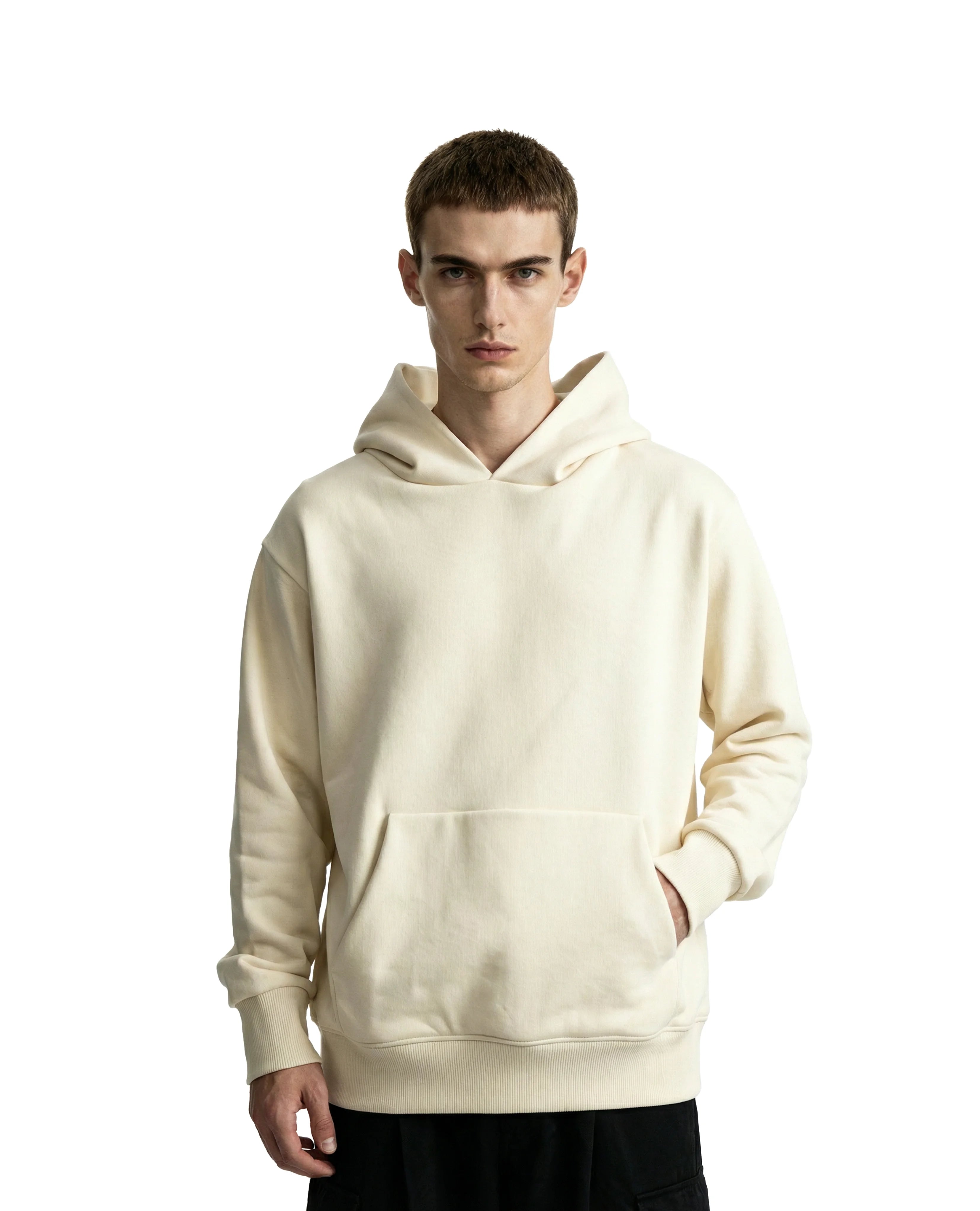 CX27 Standard-Fit Hoodie 500 GSM Custom French Terry, Organic Cotton, Artic Wolf [Pre-Order, Feb 15 ]