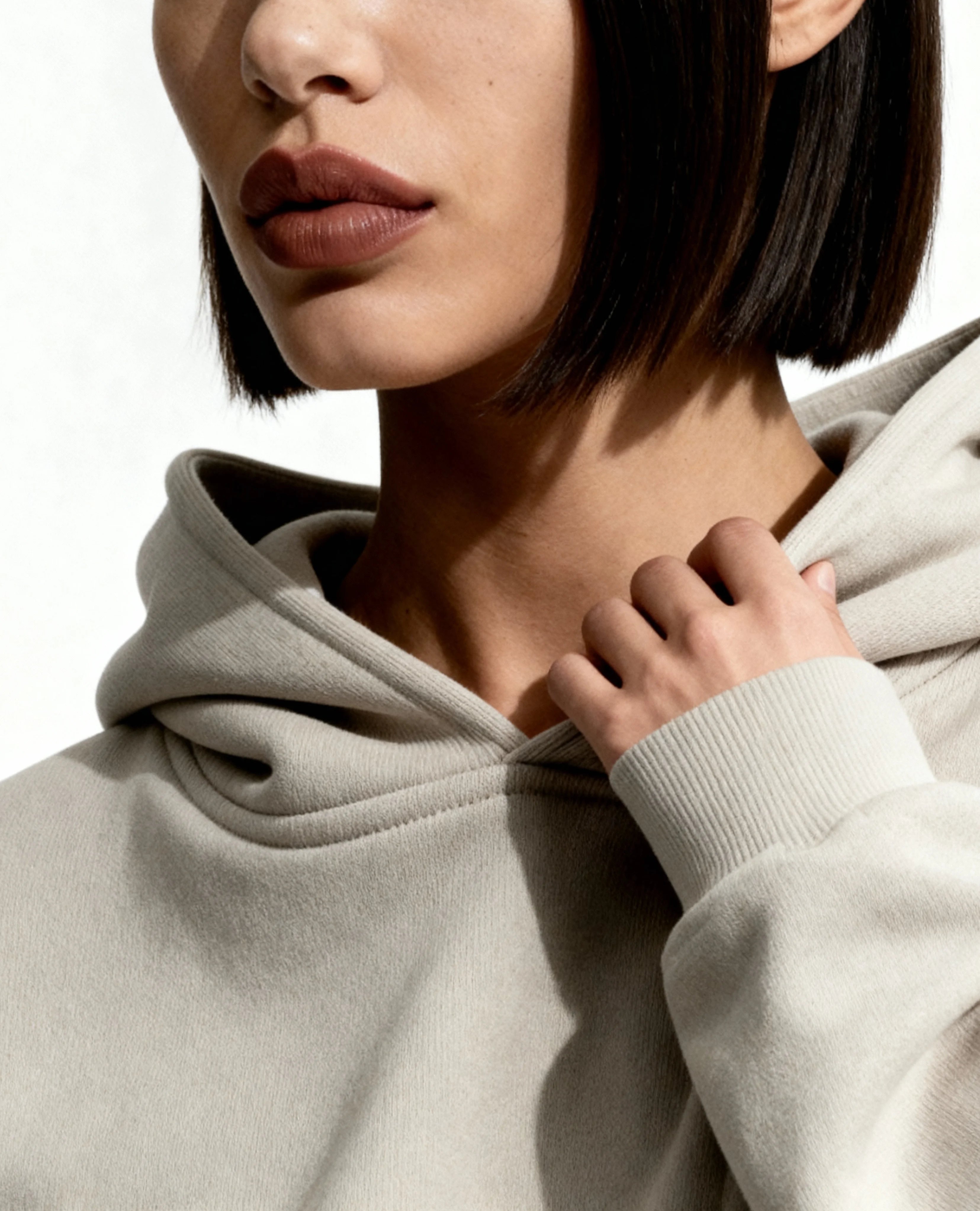 Y27 Ultra Heavy Organic Pull-Over, Cropped & Boxy, Smokey taupe [IN STOCK]