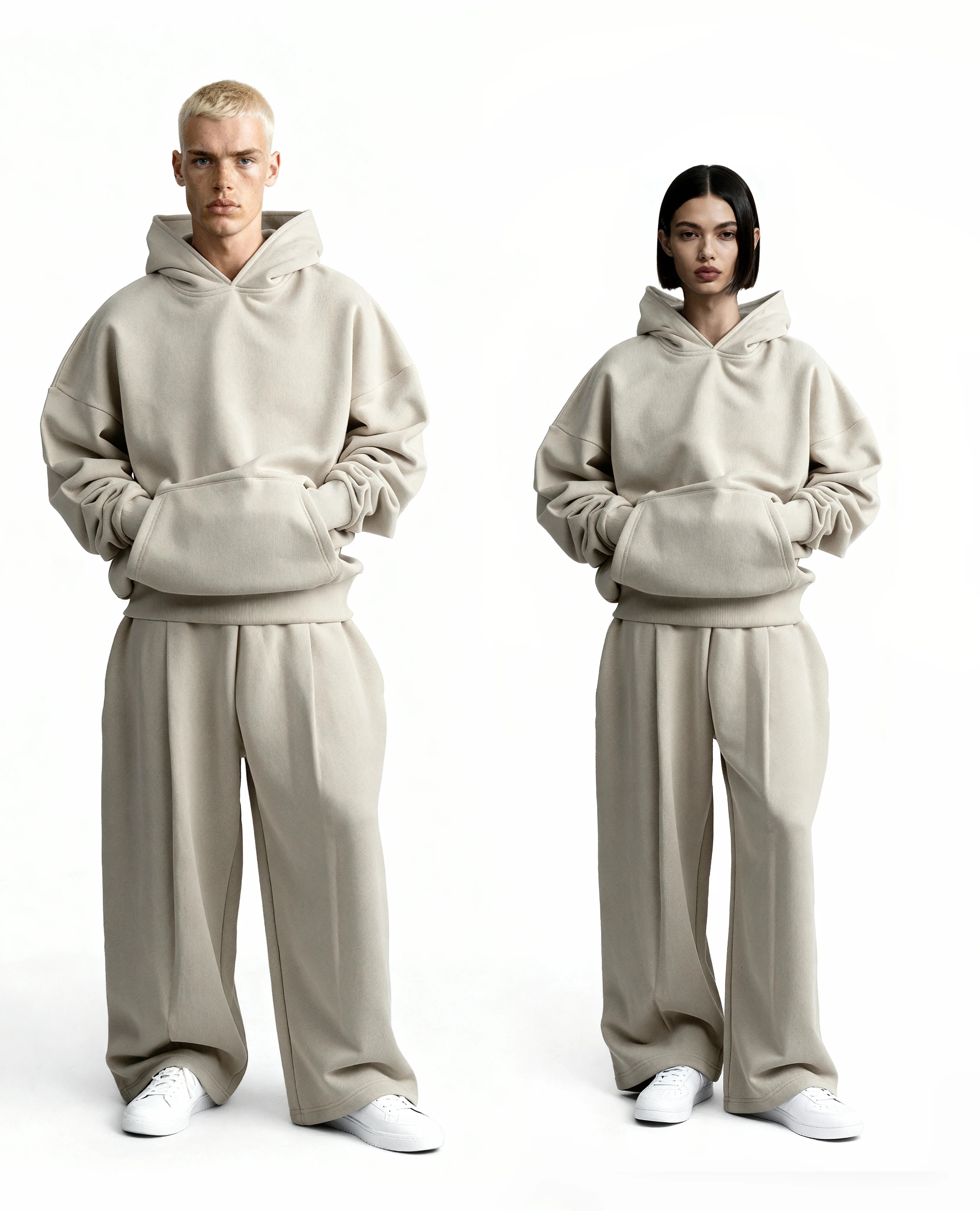 Y27 Ultra Heavy Organic Pull-Over, Cropped & Boxy, Smokey taupe [IN STOCK]