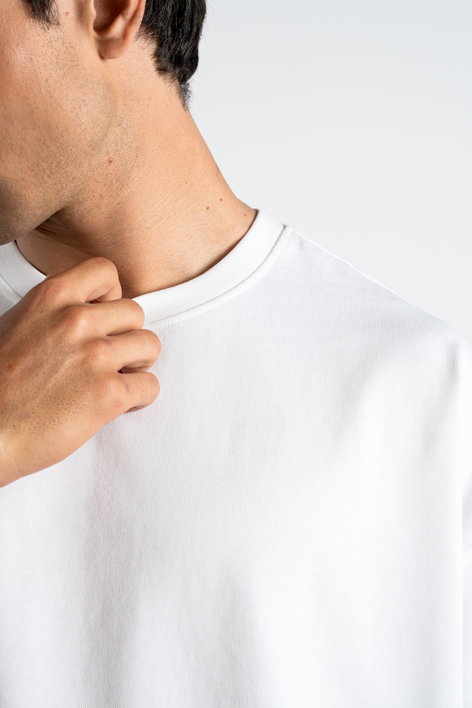 TP34 Boxy Cropped 3-Pack, Heavy 345GSM Organic Cotton - White