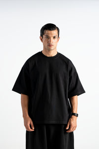 T32 Organic Heavy Oversized T-Shirt, Black - 2026