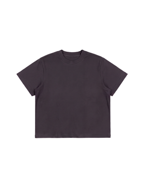 S32 Standard Cropped Tee, 240 GSM Organic Cotton - Volcanic Ash