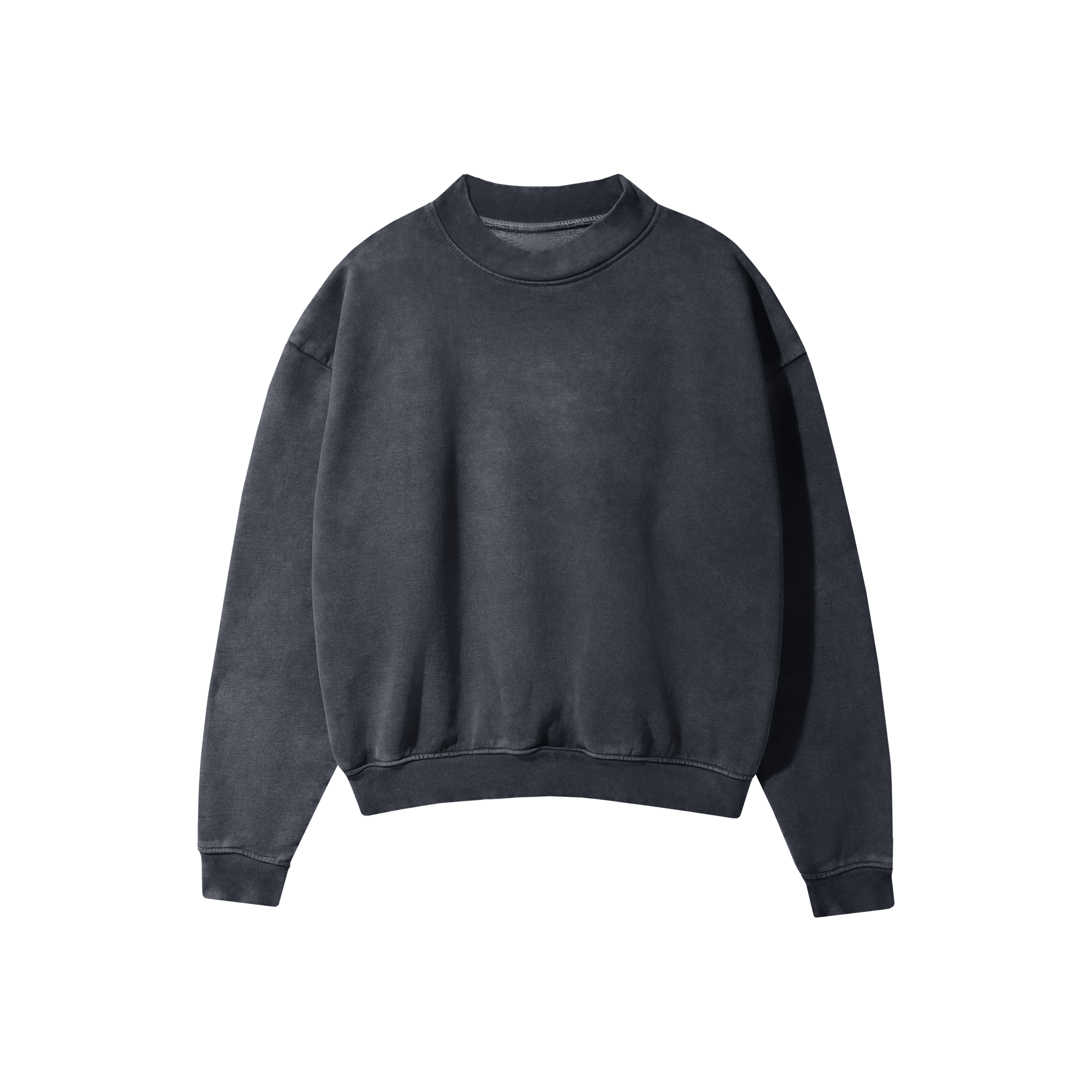 SE500CF1- Dark Marl Grey Stone Wash Crewneck