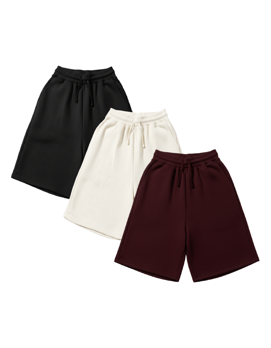 Z24 Baggy Athletic Shorts 530GSM Organic cotton, 3-Pack, Ember Trilogy colors [Pre-order. March 26th]
