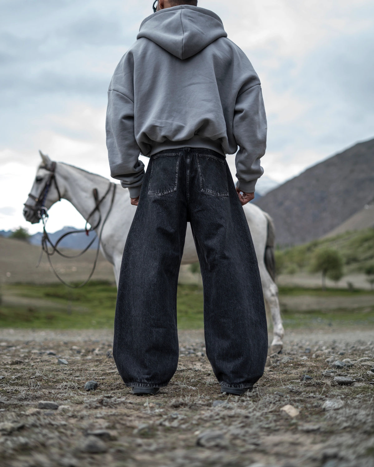 D01 · Basalt · 15 oz Organic Barrel Cut Denim (PREORDER)- NOV 15TH