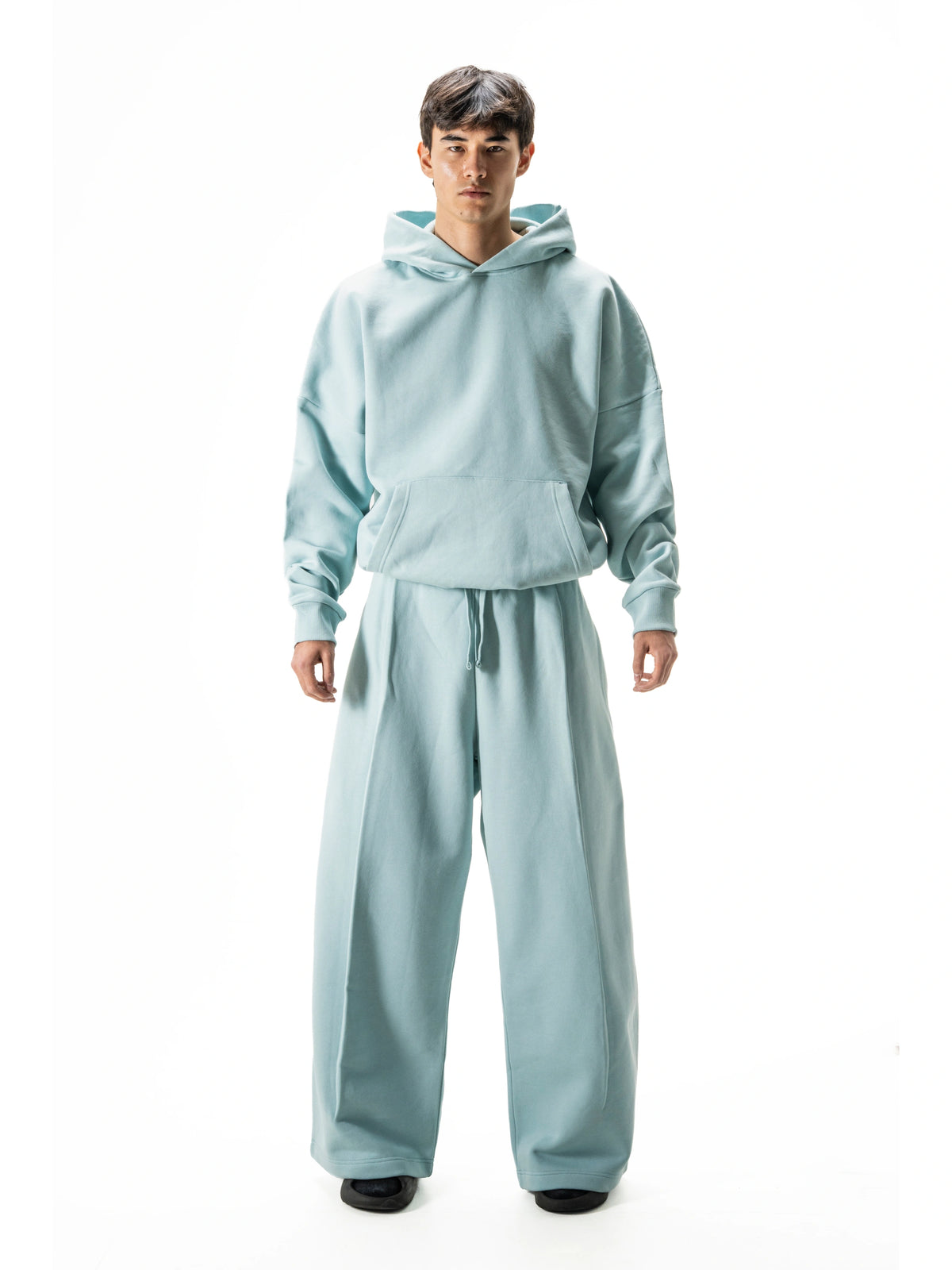 Y27 Premium Heavy Boxy Organic Hoodie — Mineral Sage [520 GSM]