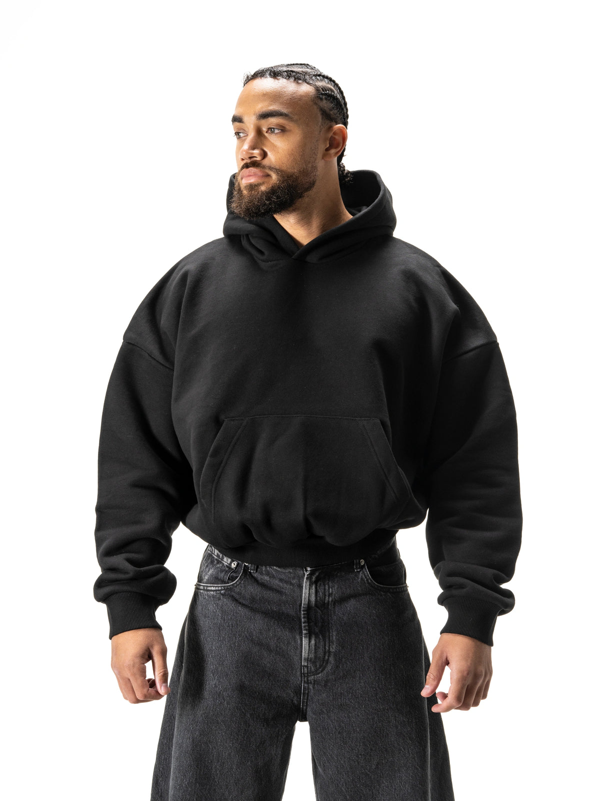 Z35 Block Hoodie - Midnight Black [520 GSM]