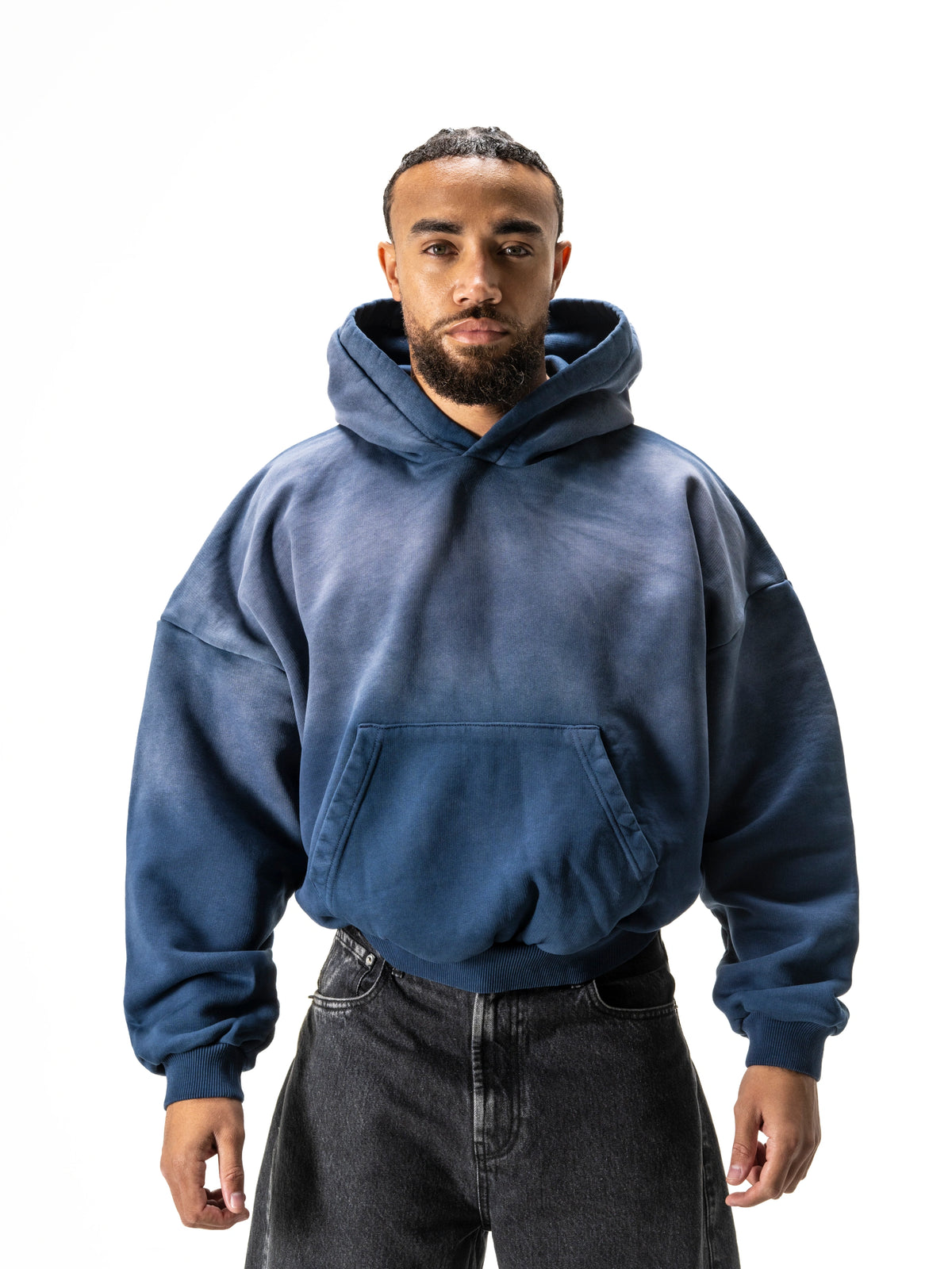Z35 Block Hoodie - Storm Blue Wash [520 GSM] /Pre-order