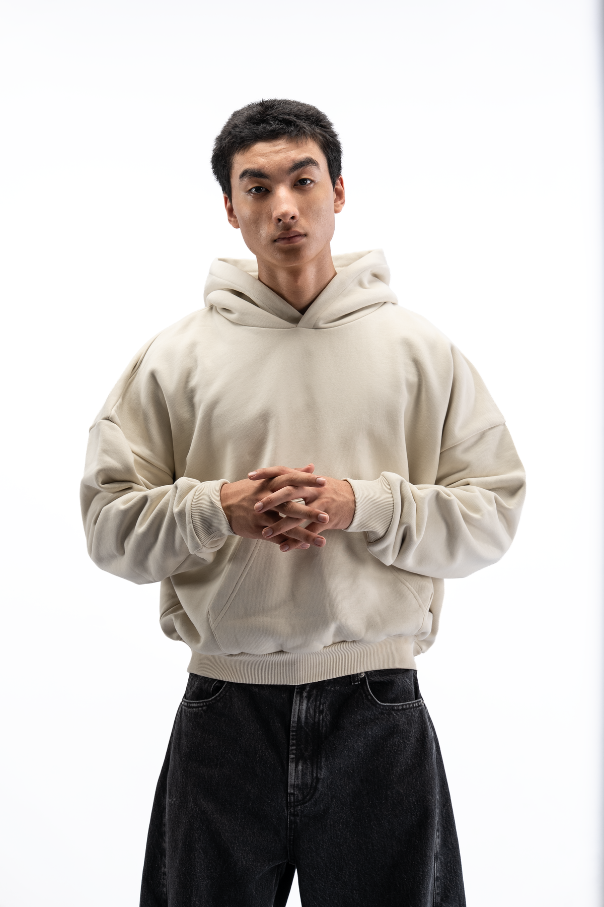 Z35 Block Hoodie - Bone [520 GSM] /NEW Pre-order