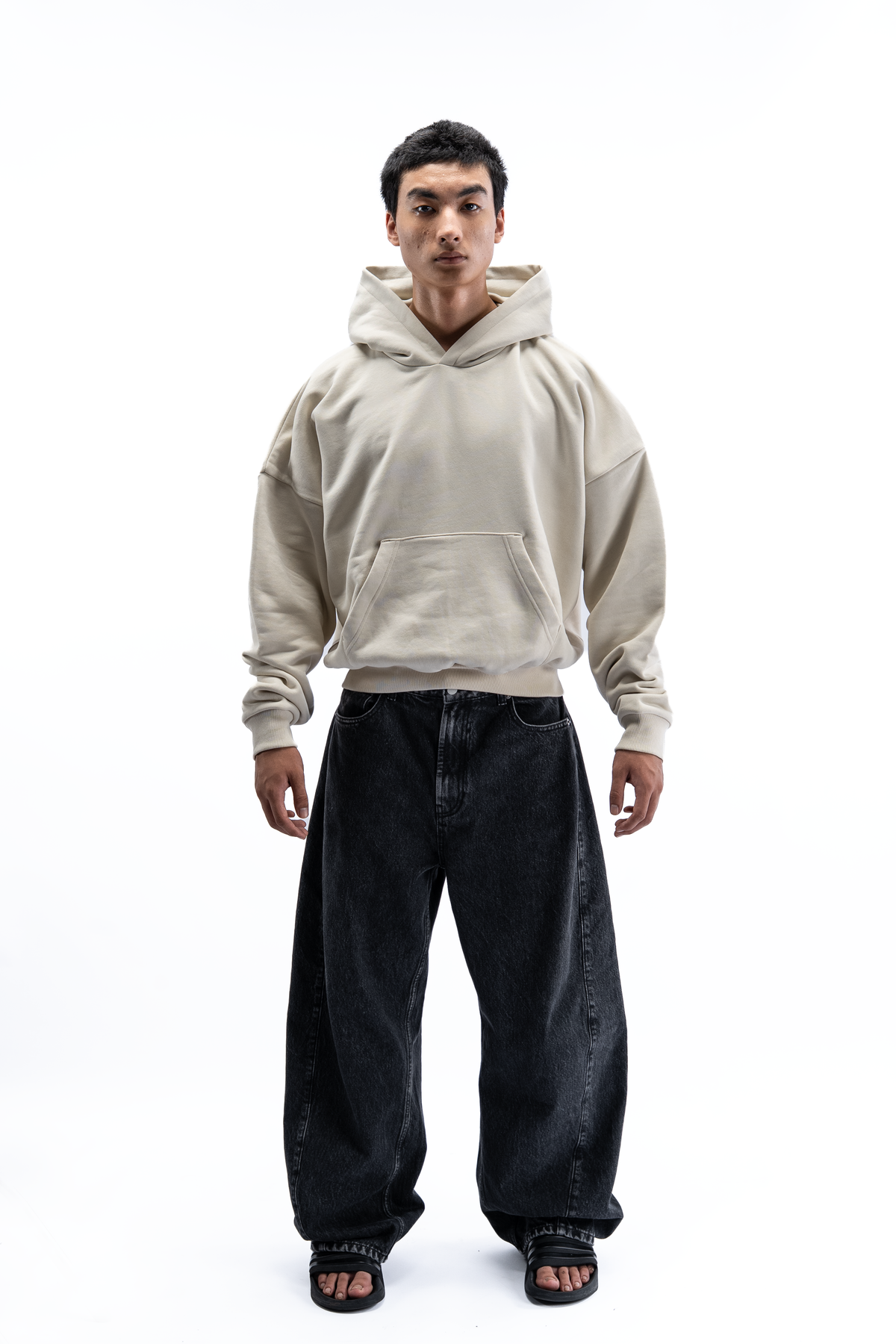 Z35 Block Hoodie - Bone [520 GSM] /NEW Pre-order