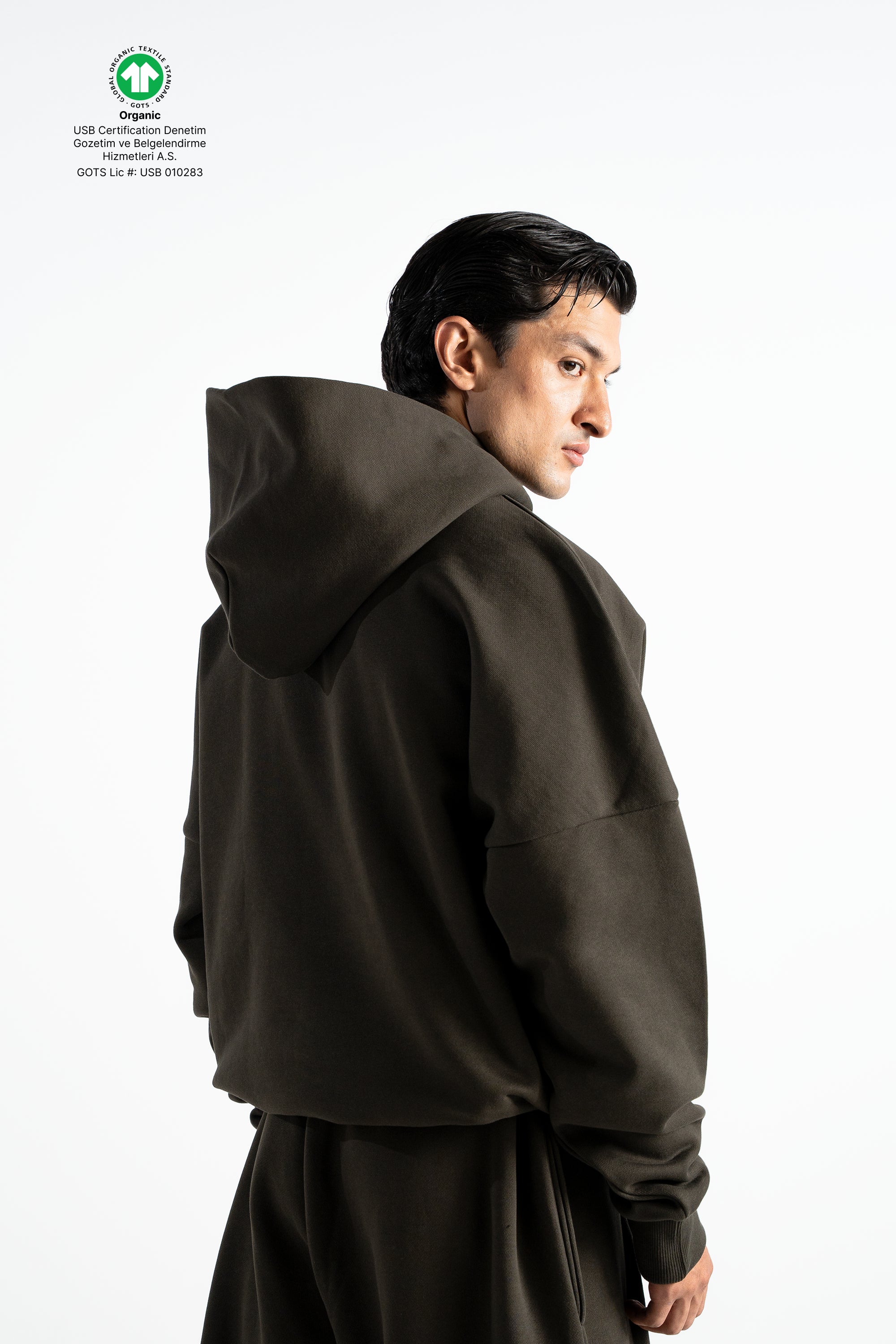 Y27 - Heavy Boxy Organic Hoodie — Volcanic Ash [520 GSM]