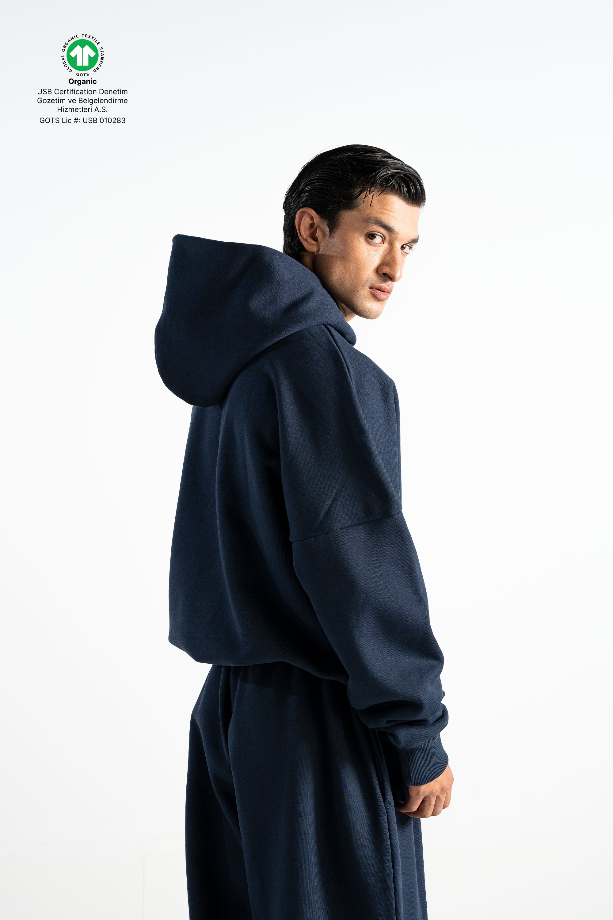 Y27 - Heavy Boxy Organic Hoodie — Deep Navy [520gsm]
