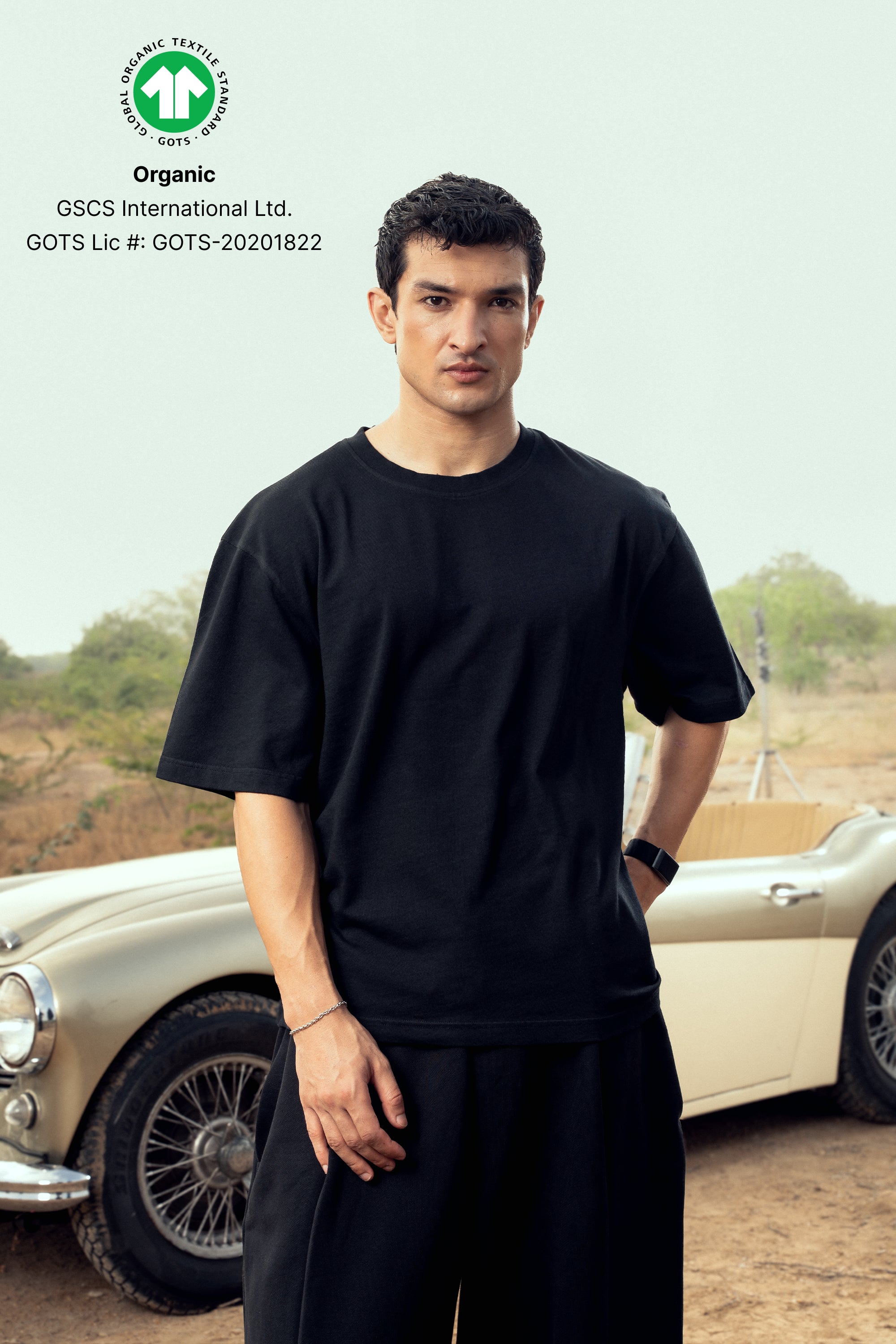 G32 Everyday Relaxed  Tee — 260 GSM Organic Cotton, Black Garment Wash