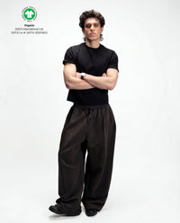 Standard Fit Cropped Tee, 220 GSM Organic Cotton - Black