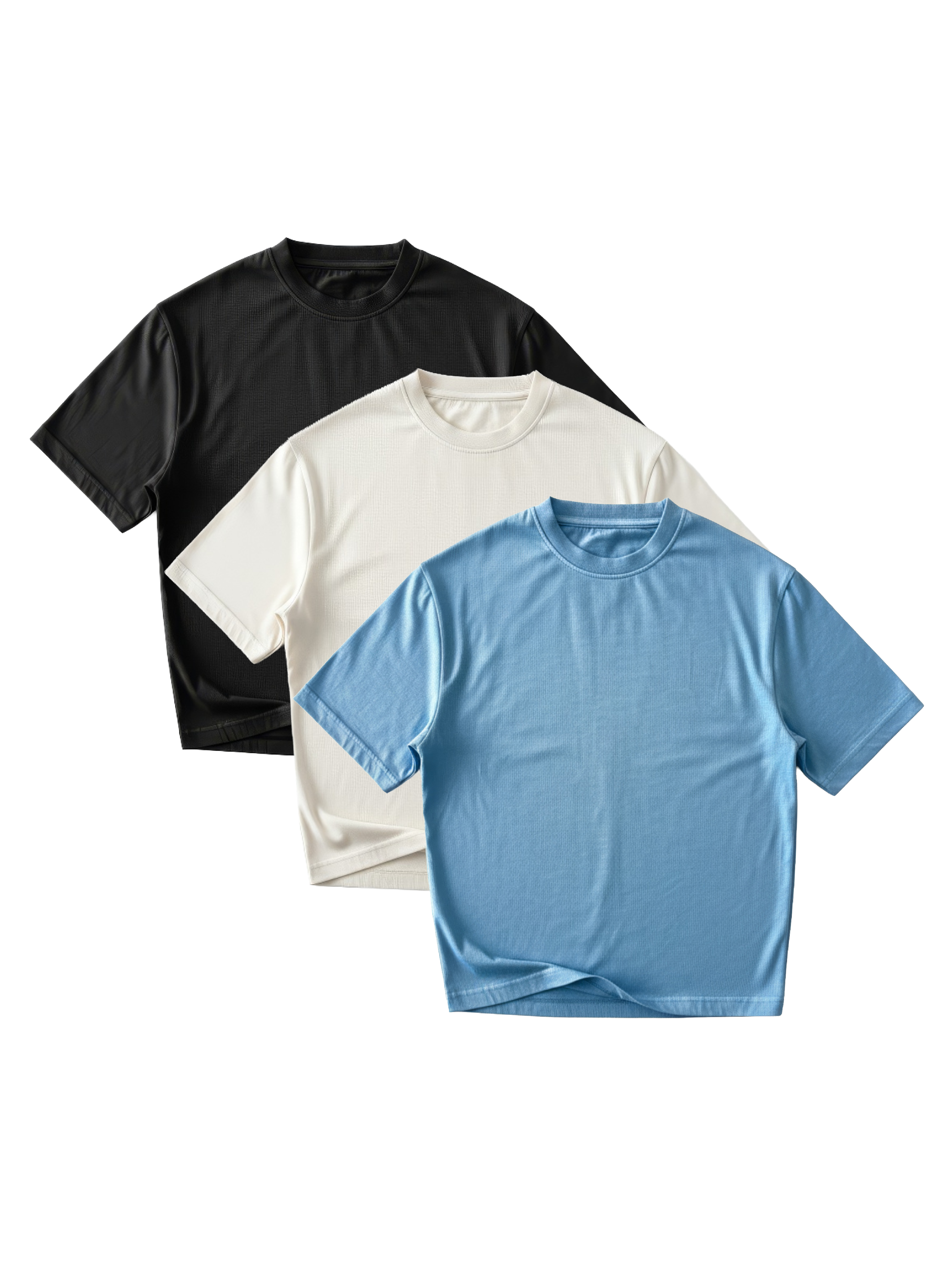G32 Everyday Relaxed Cropped Tees — 260 GSM Organic Cotton, 3-Pack Signature Wash