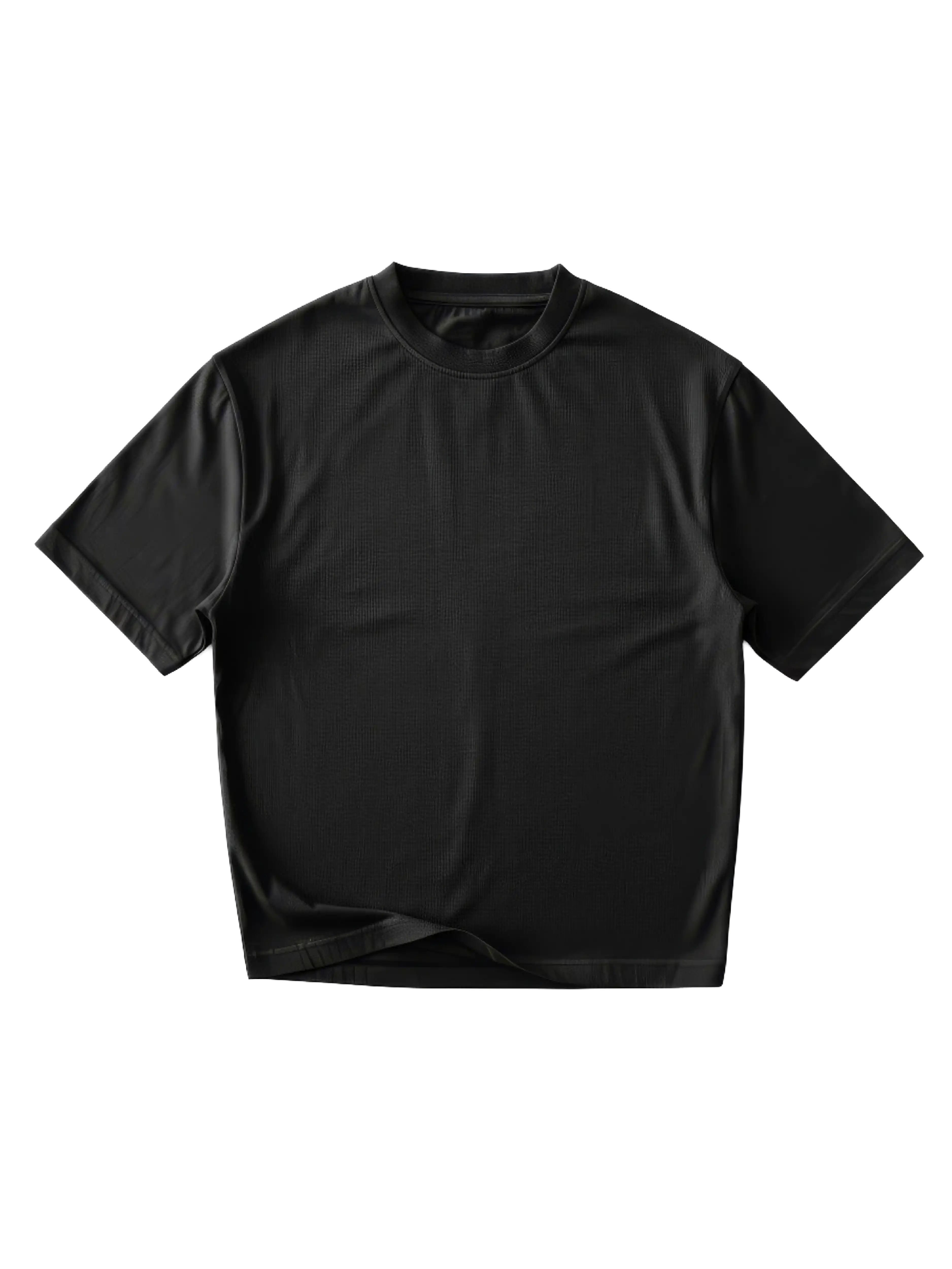 G32 Everyday Relaxed Cropped Tee — 260 GSM Organic Cotton, Black Garment Wash