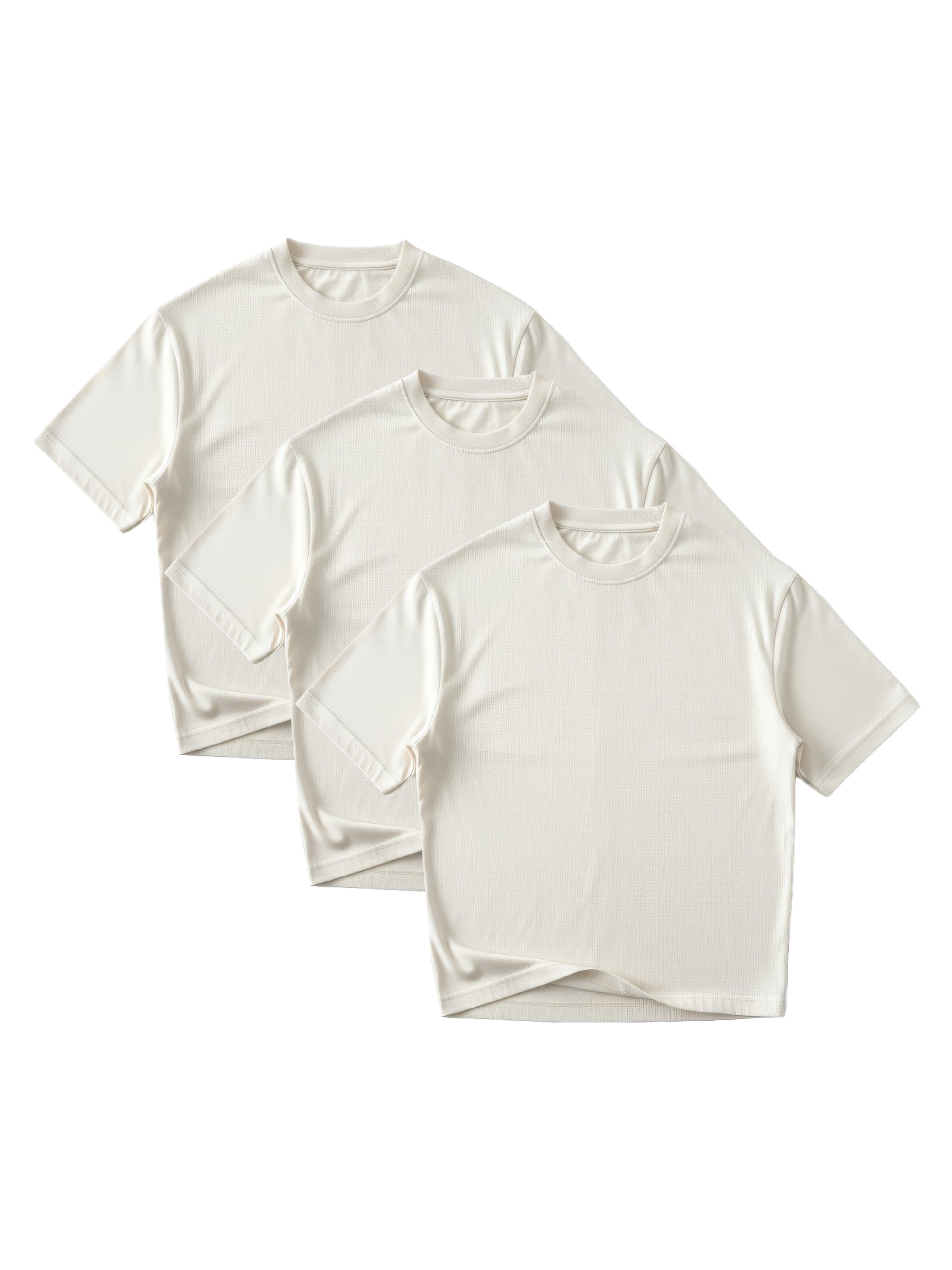 G32 Everyday Relaxed cropped Tees — 260 GSM Organic Cotton, 3-Pack Artic Wolf