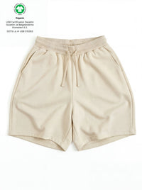 Z24 Athletic Baggy Shorts, Arctic Wolf — 530GSM Organic Fleece-Back Jersey