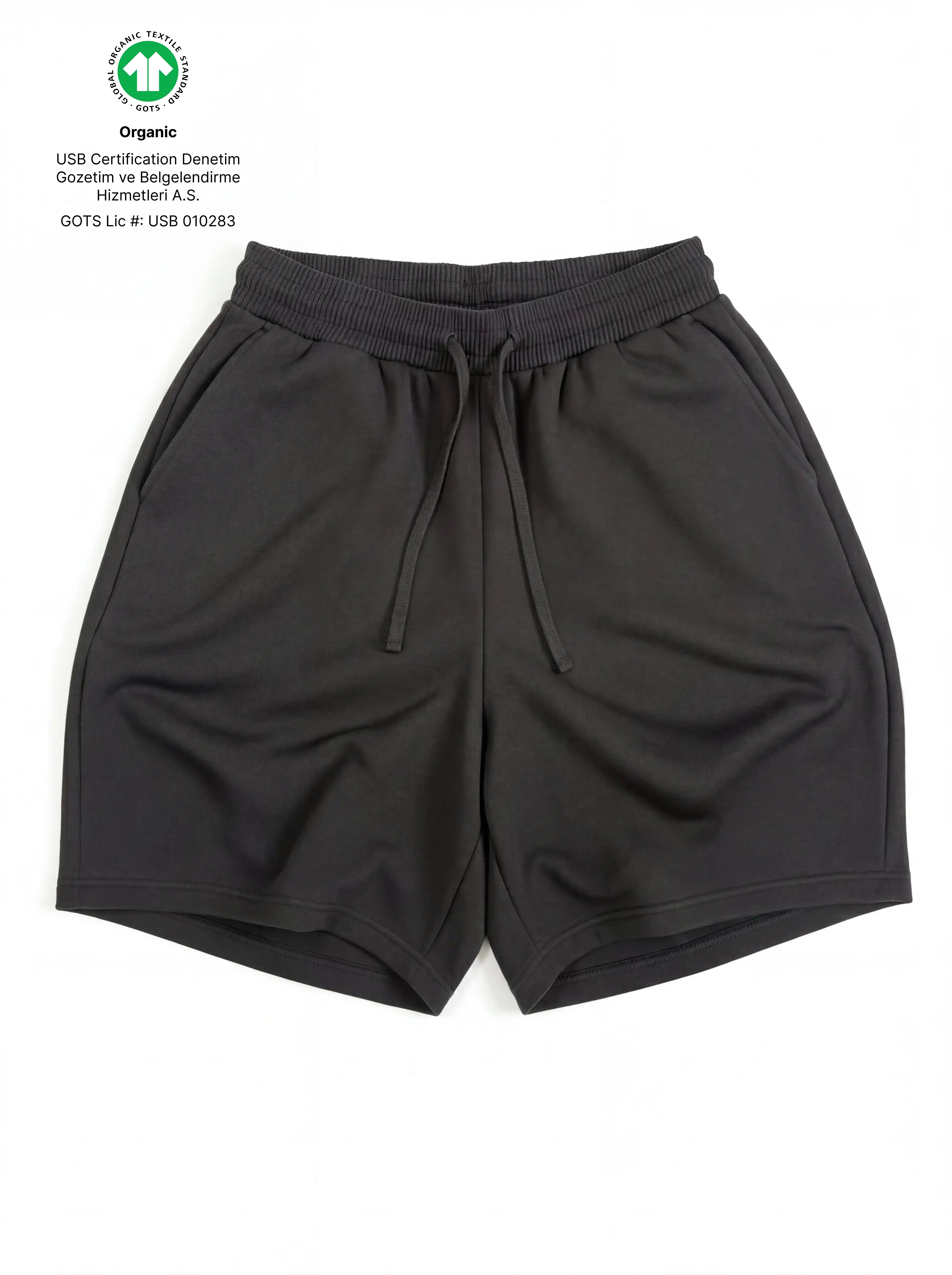 Z24 Athletic Baggy Shorts, Volcanic Ash — 530GSM Organic Fleece-Back Jersey