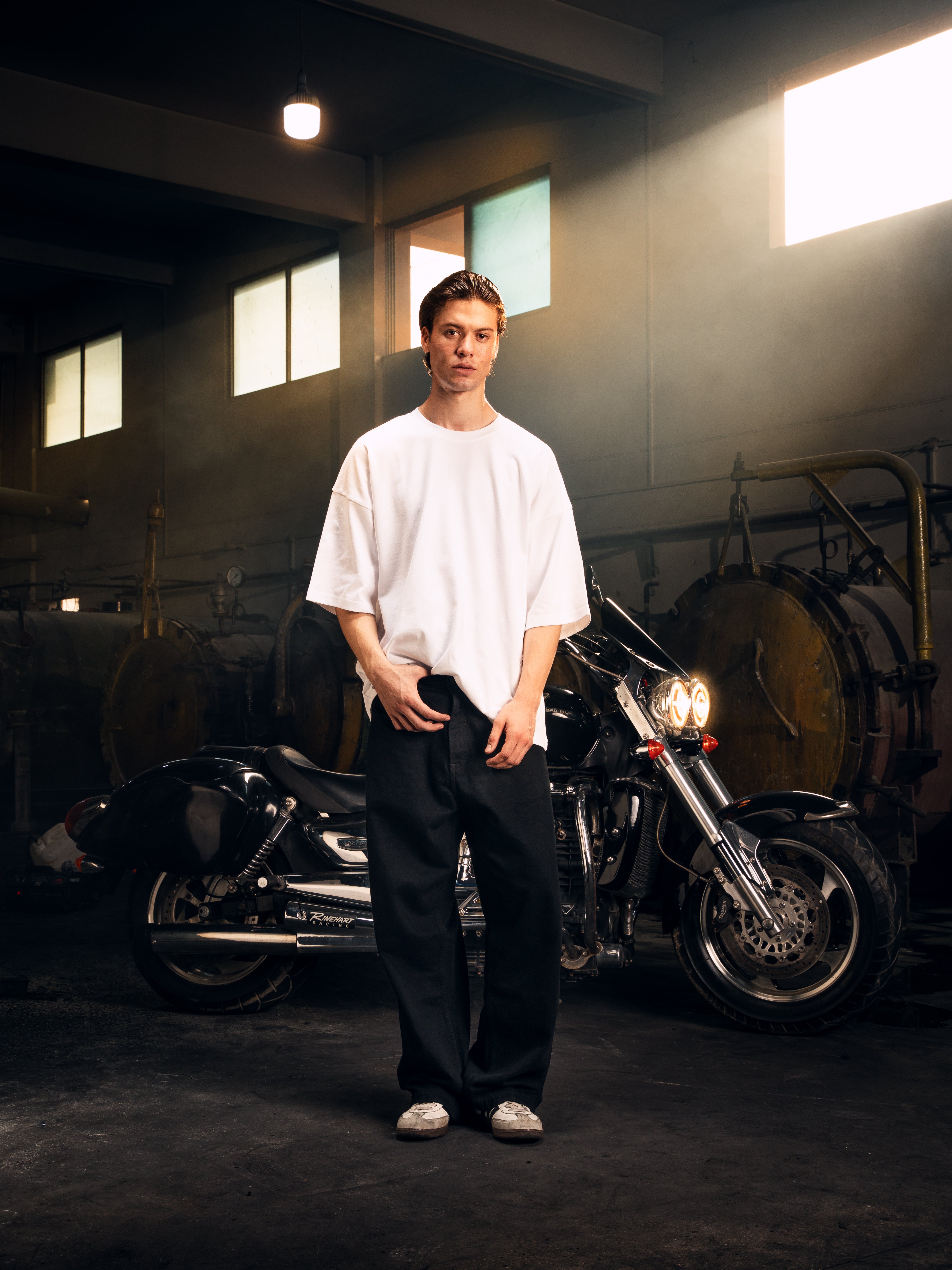 Heavy Oversized Tee, 310GSM Organic Cotton, White
